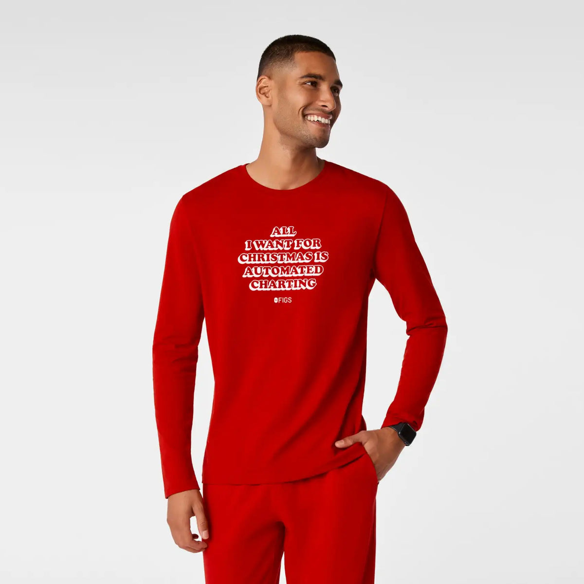 All I Want for Christmas Long-Sleeved Underscrub