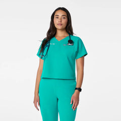 Arua Cropped V-Neck Scrub Top