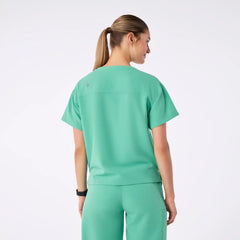 Cabral Relaxed Crew-neck Scrub Top