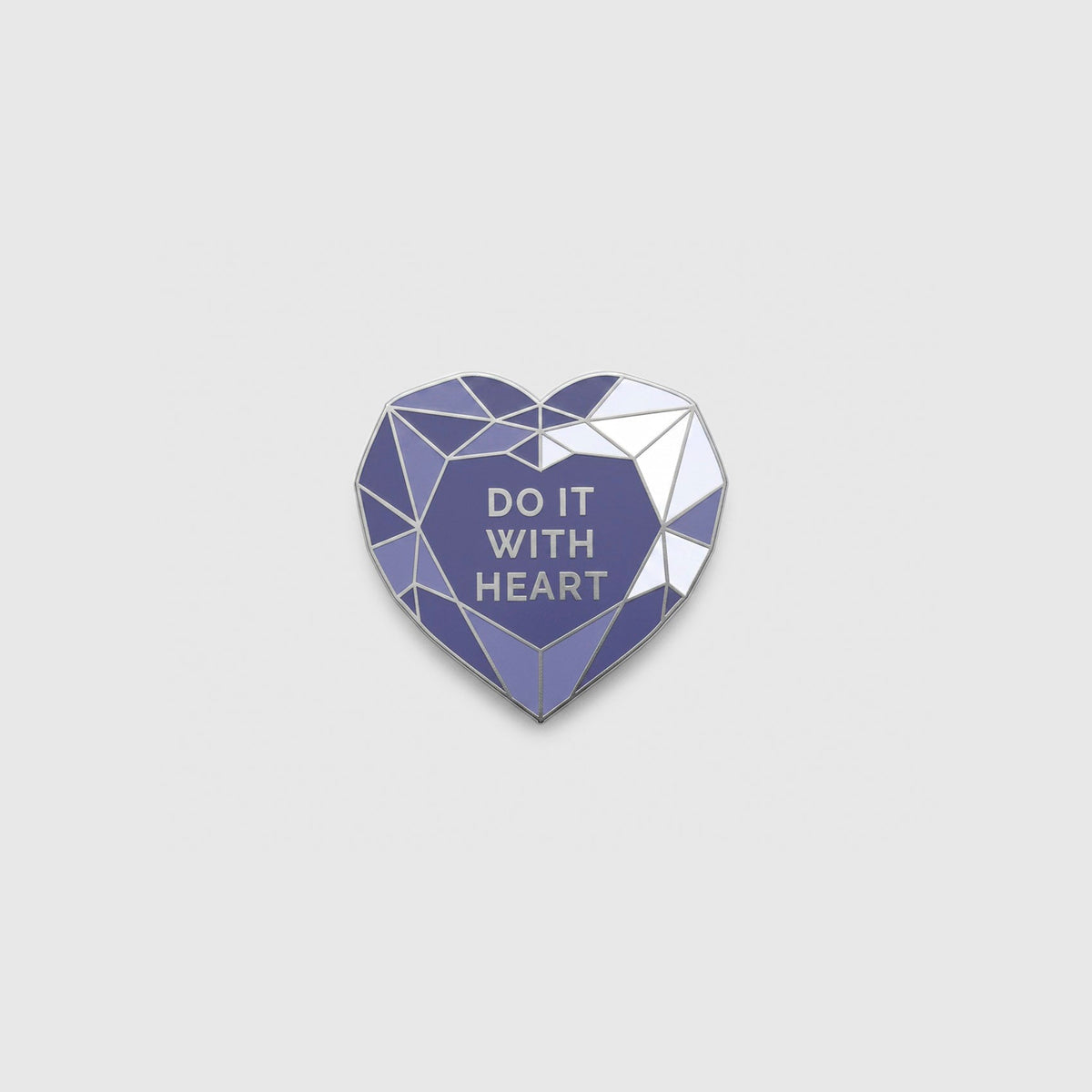 FIGS | V Coterie Amethyst Heart Enamel Pin - Amethyst