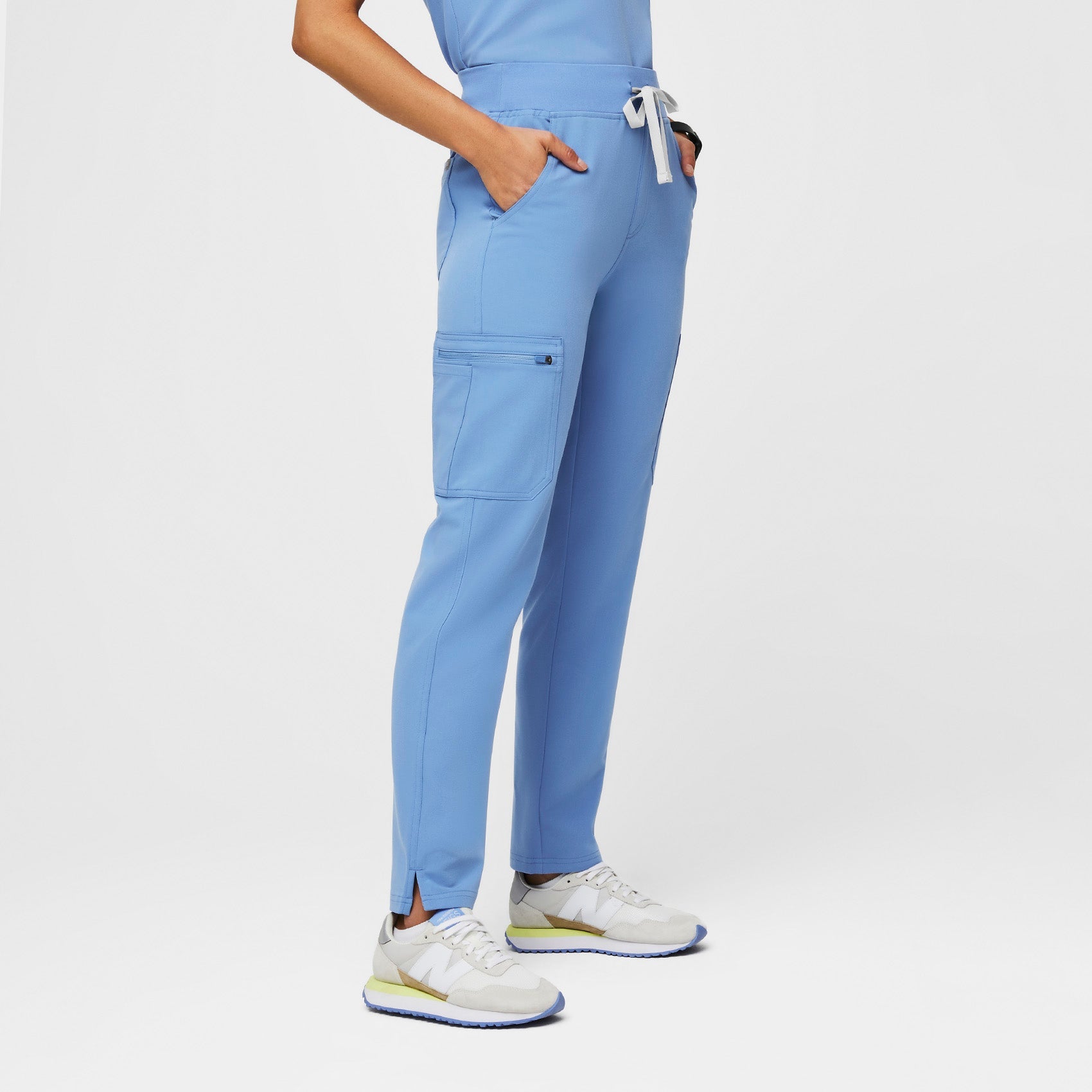 Yola High-Rise Slim Scrub Pant™ - Ceil Blue
