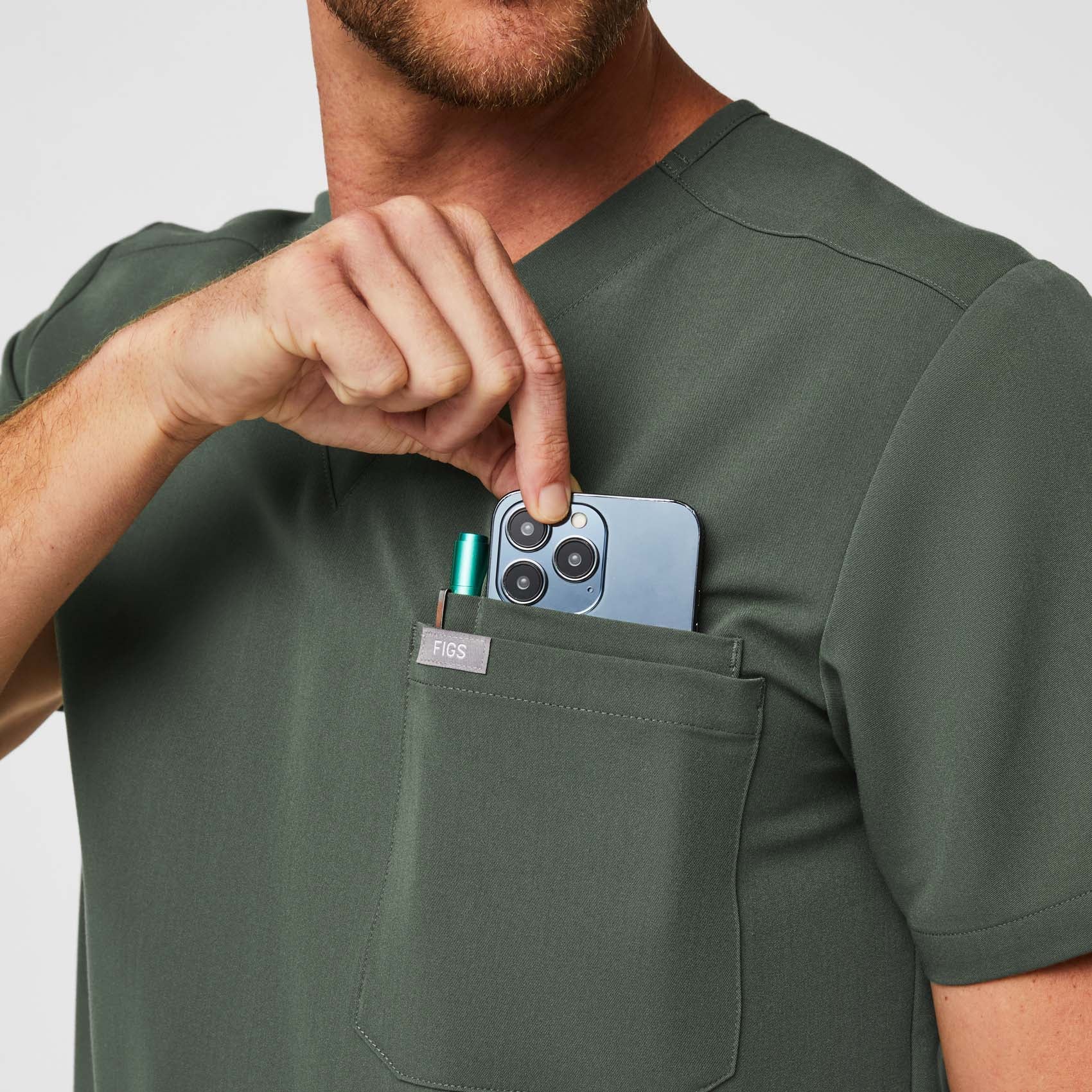 Leon Scrub Top™ - Moss