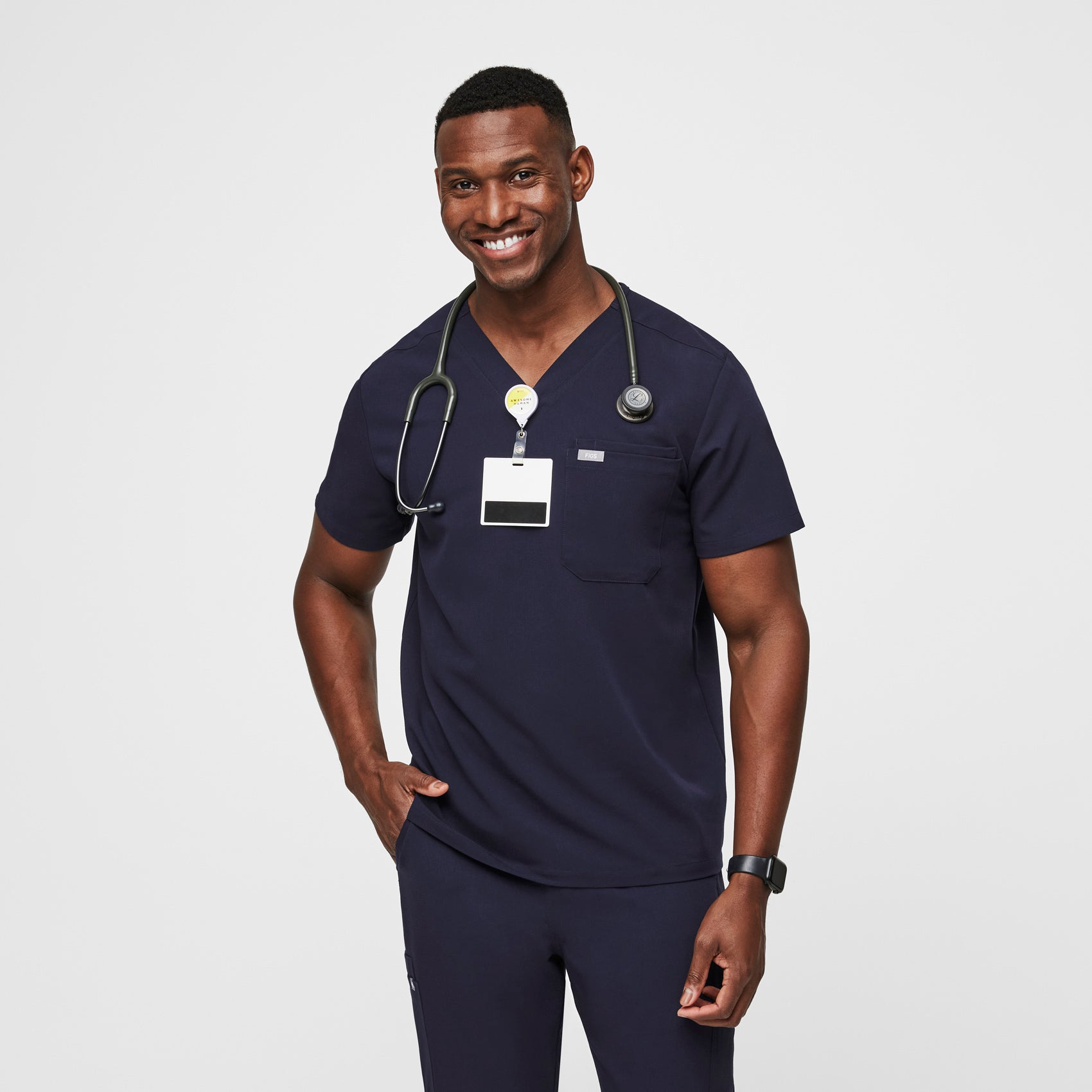 Leon Scrub Top™ - Navy