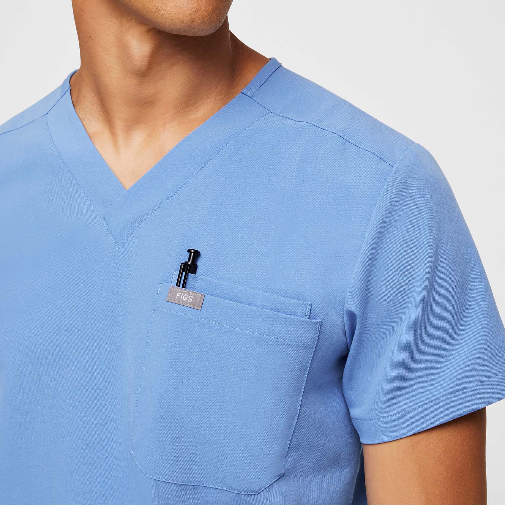 Leon Scrub Top™ - Ceil Blue