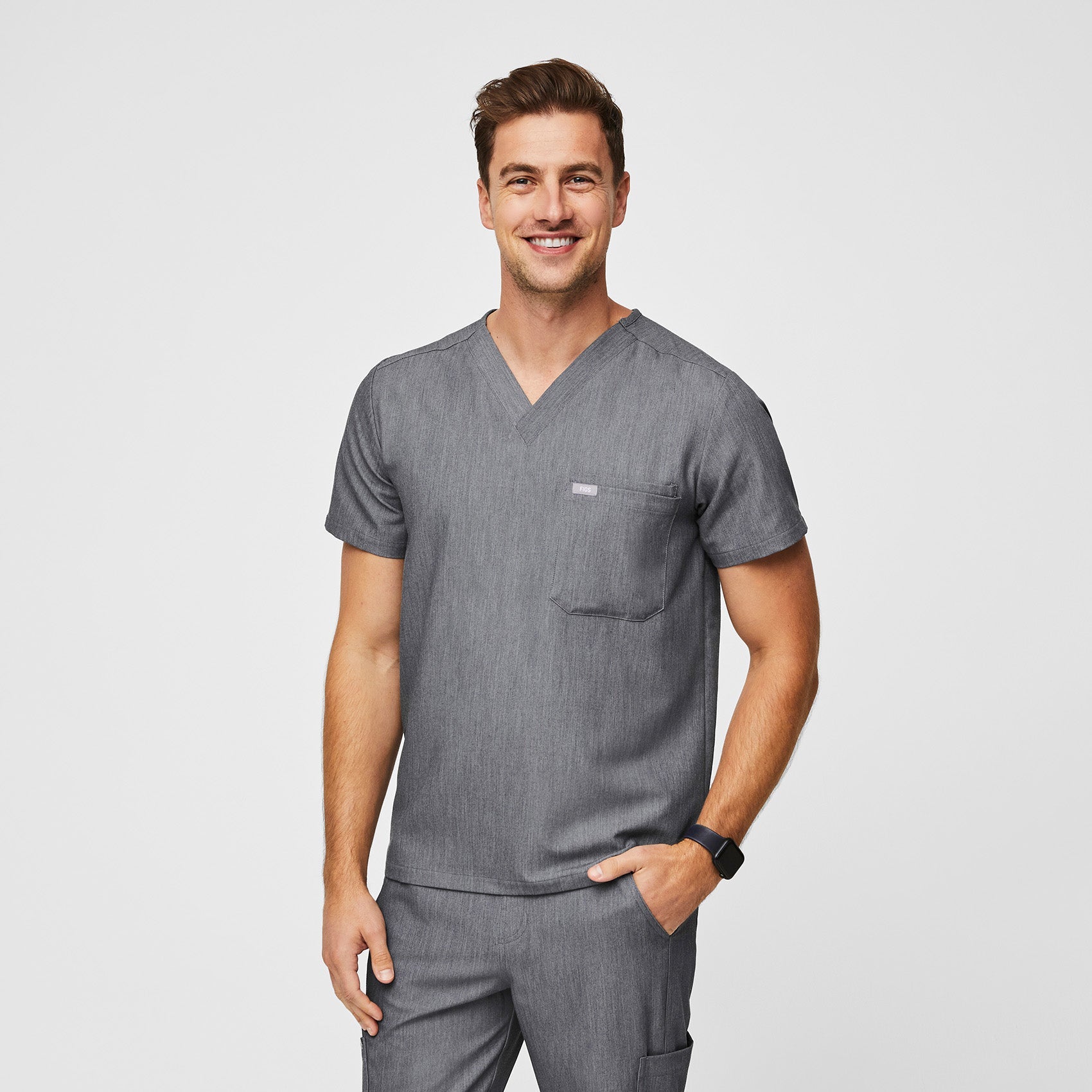 Leon Scrub Top™ - Graphite