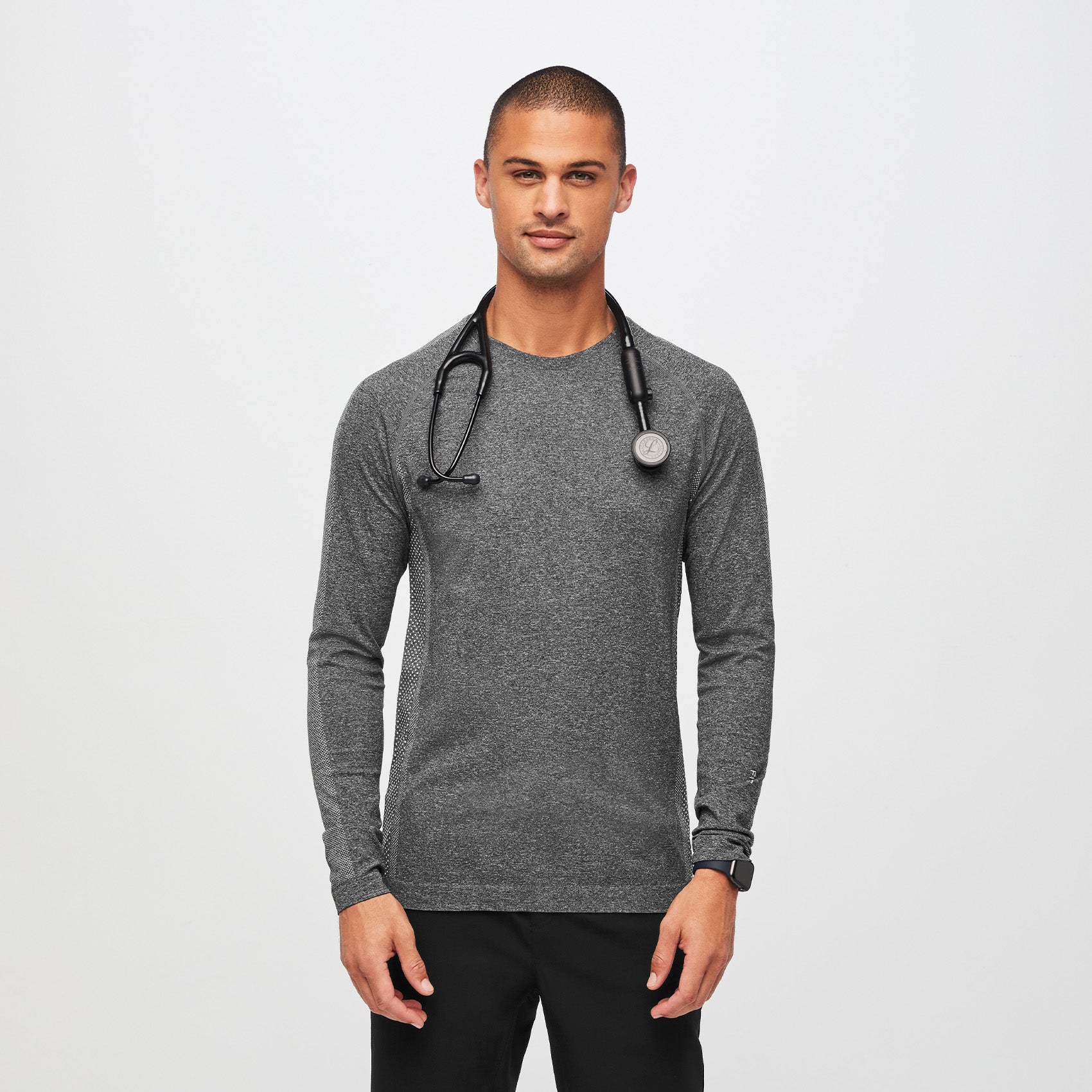 Makato Seamless Long-Sleeve Underscrub - Graphite
