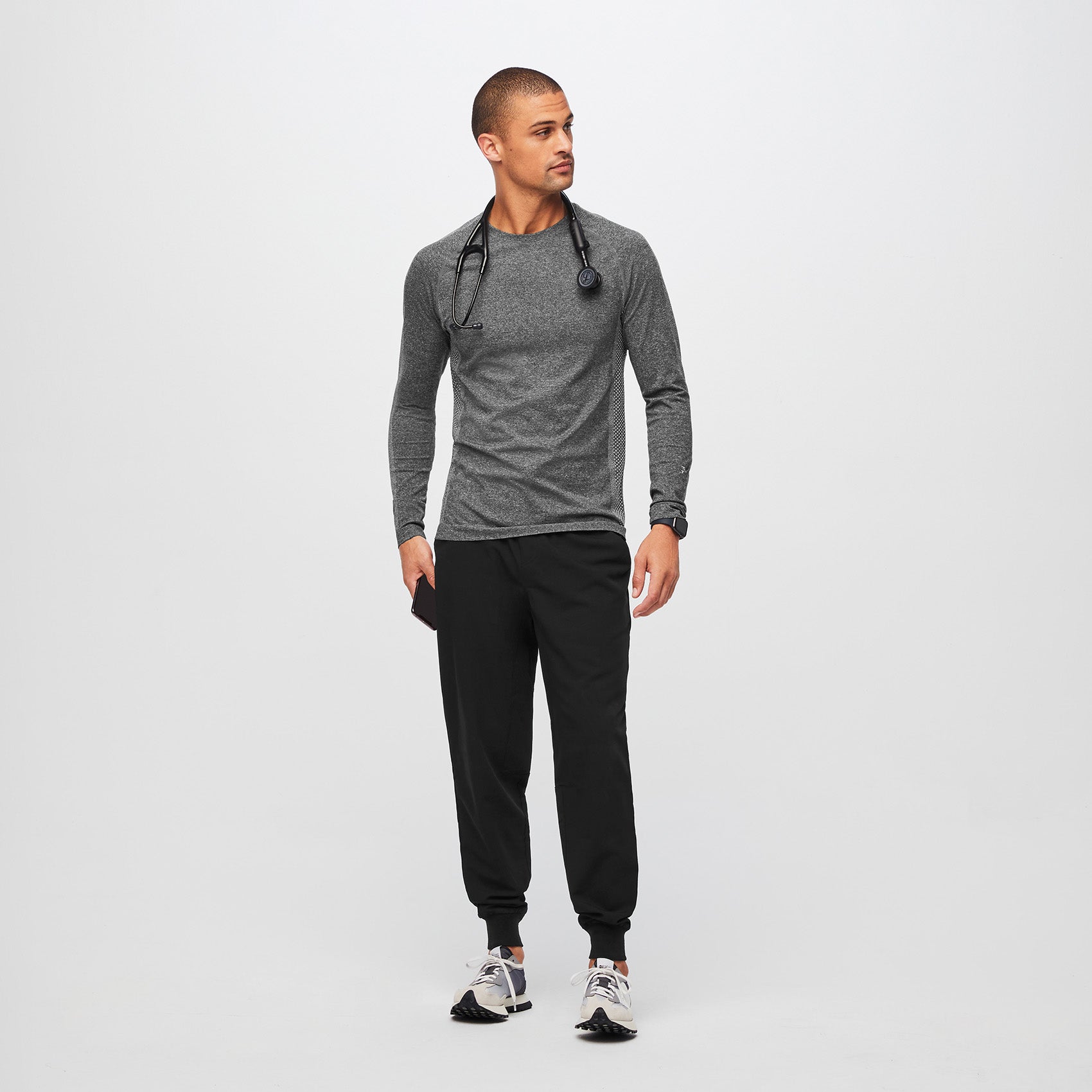 Makato Seamless Long-Sleeve Underscrub - Graphite
