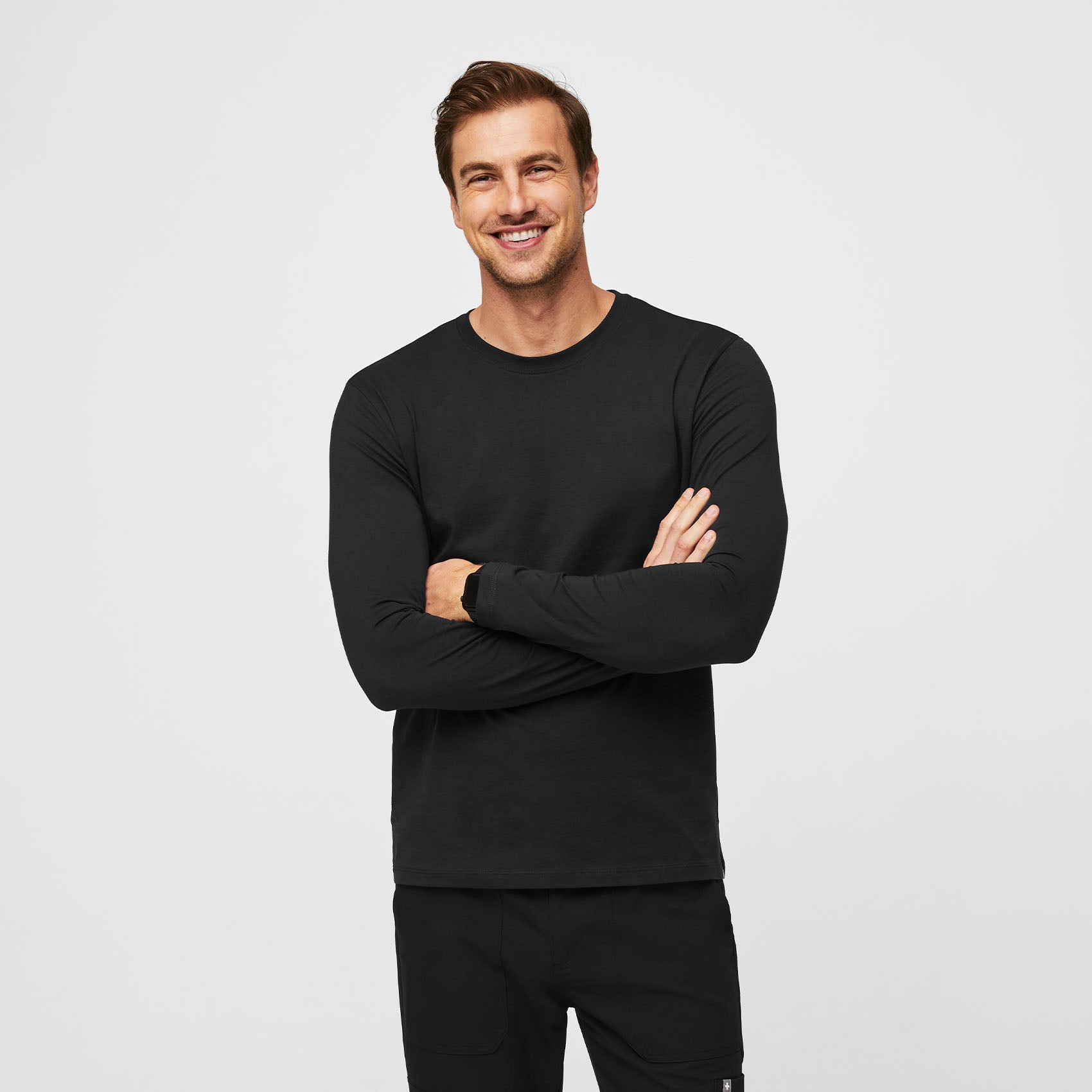Supersoft Long-Sleeve Underscrub - Black
