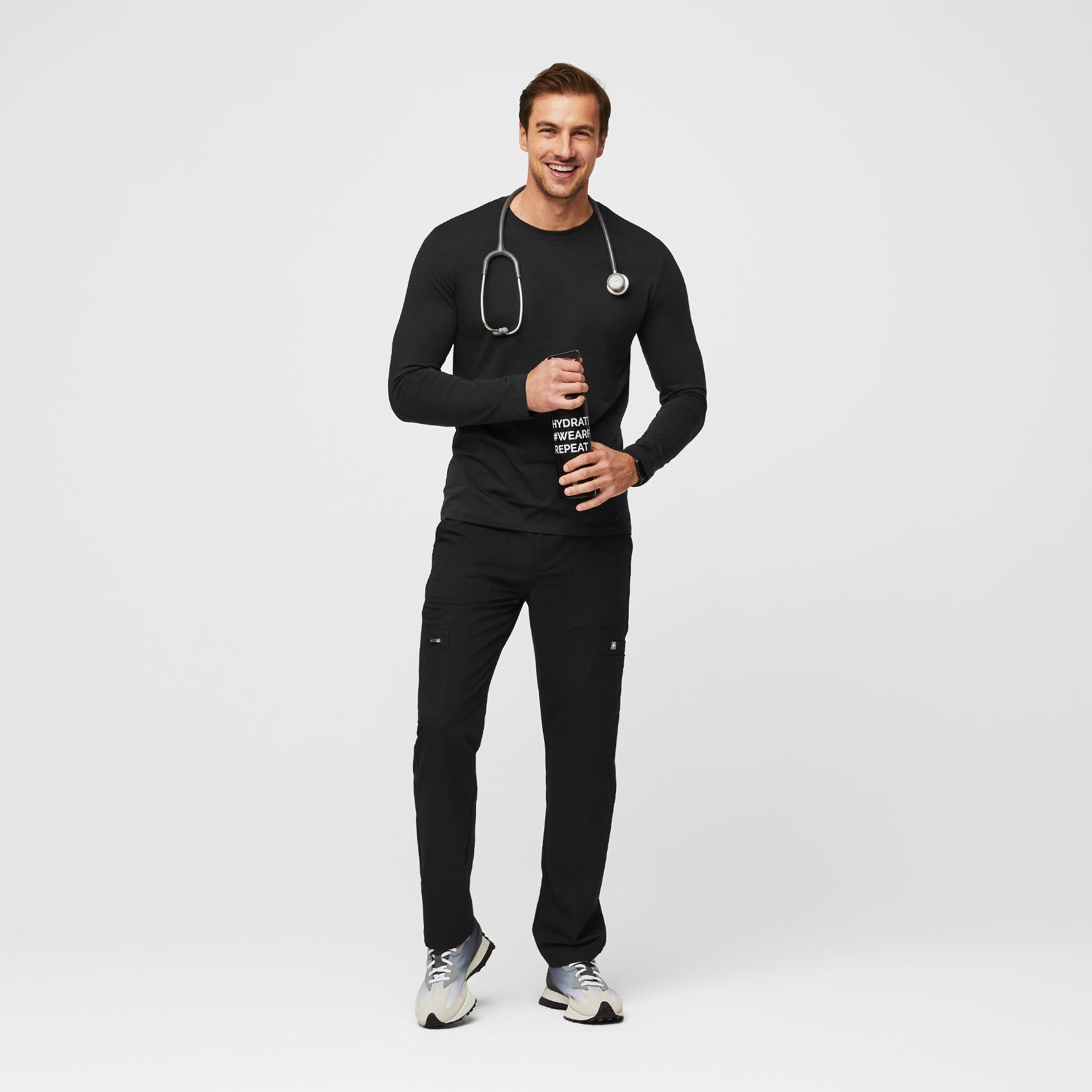 Supersoft Long-Sleeve Underscrub - Black