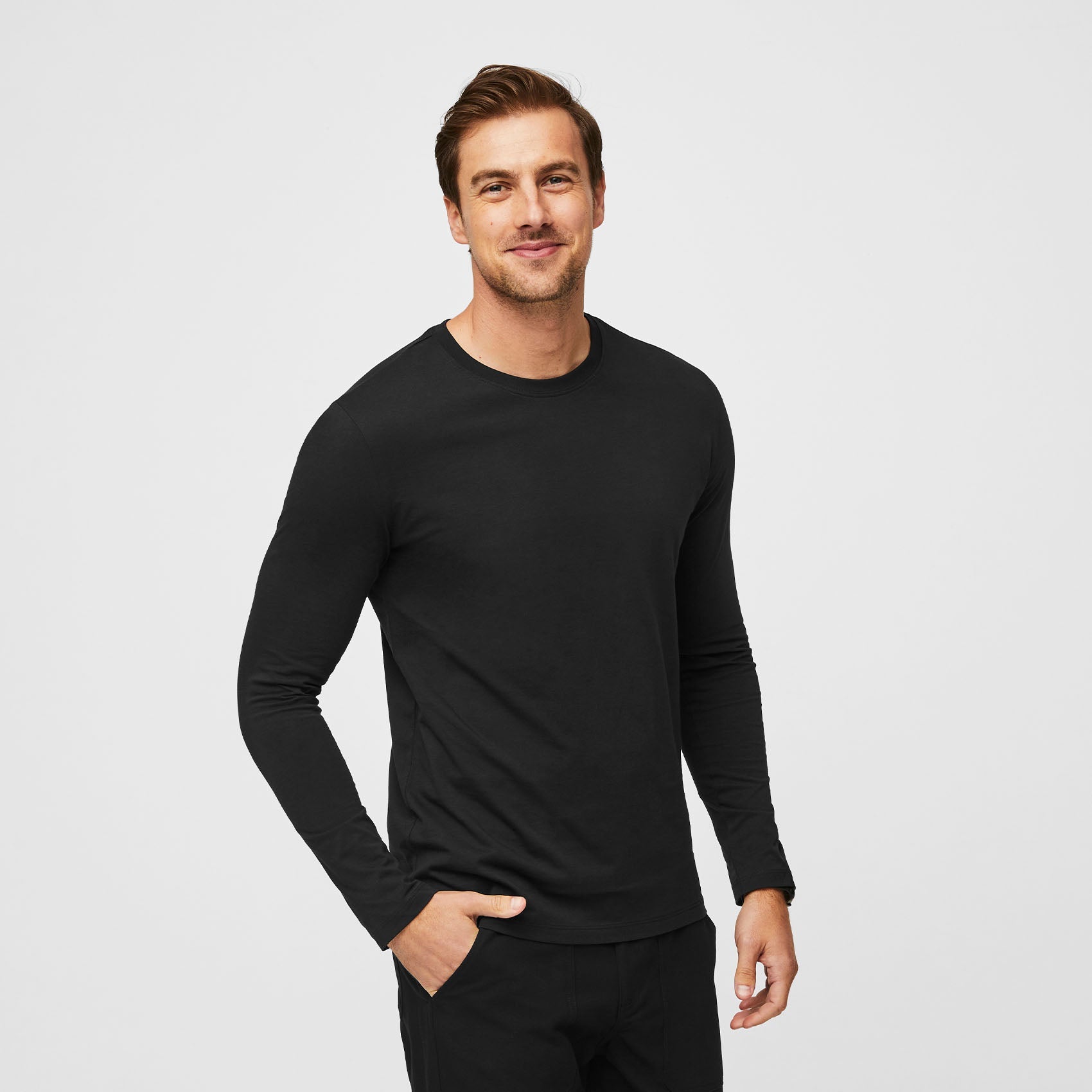Supersoft Long-Sleeve Underscrub - Black