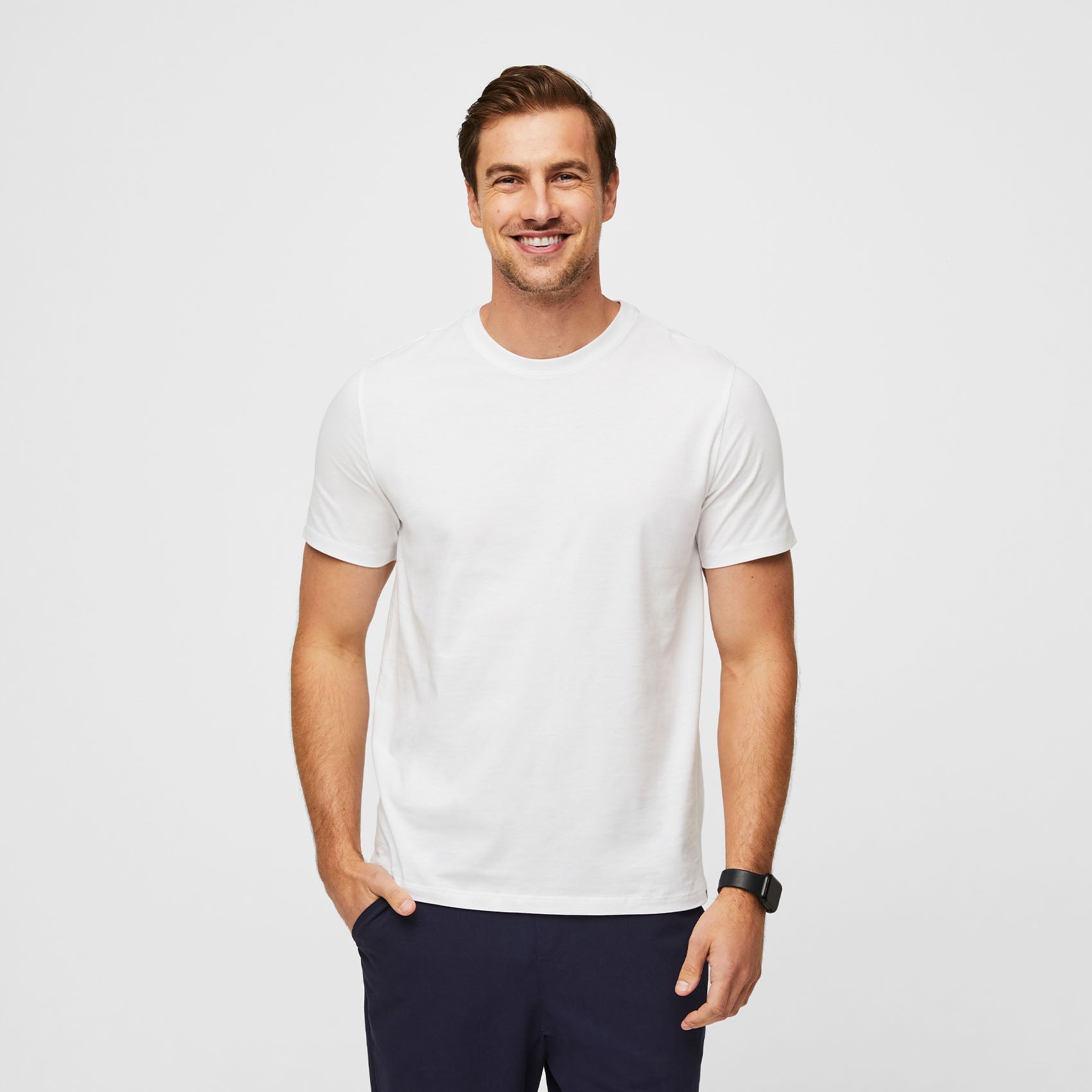 Supersoft Short-Sleeve Underscrub - White