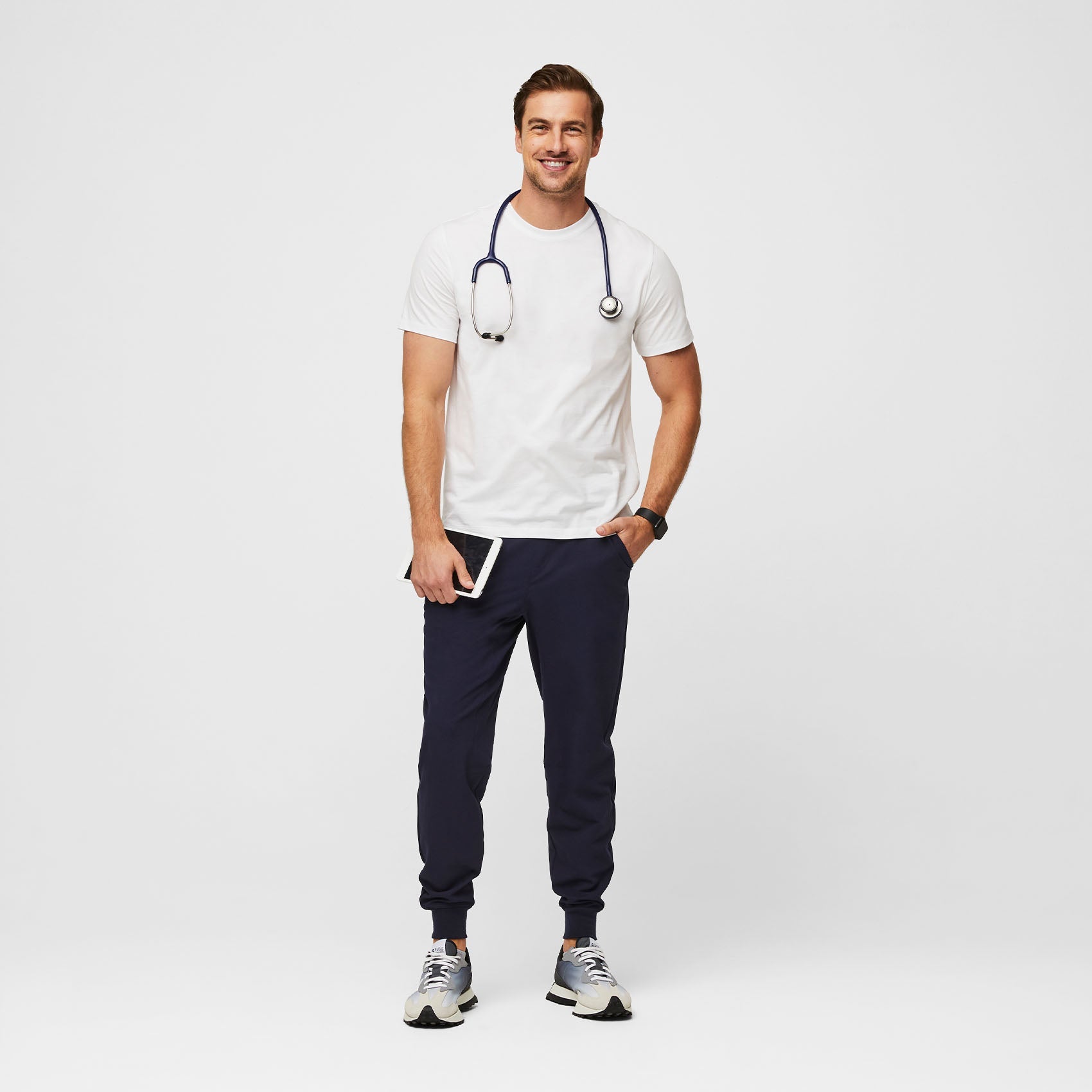 Supersoft Short-Sleeve Underscrub - White