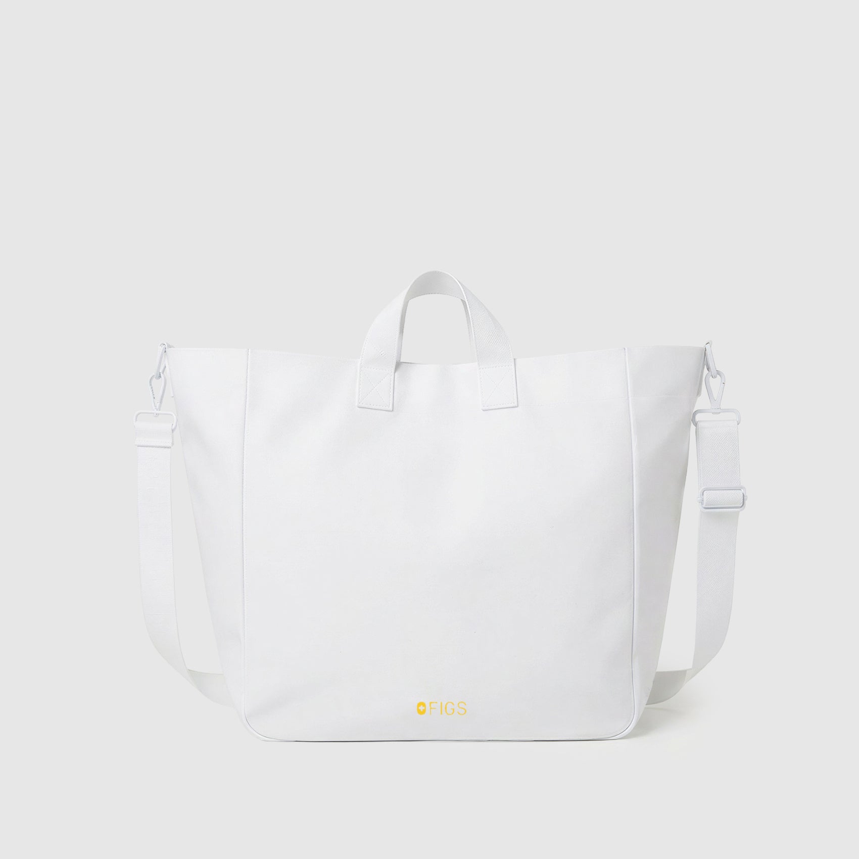 A Very Large Needle Detachable Strap Tote - Optic White