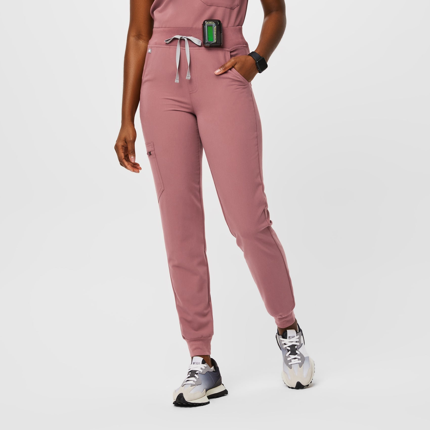 Zamora High-Rise Jogger Scrub Pant™ - Mauve
