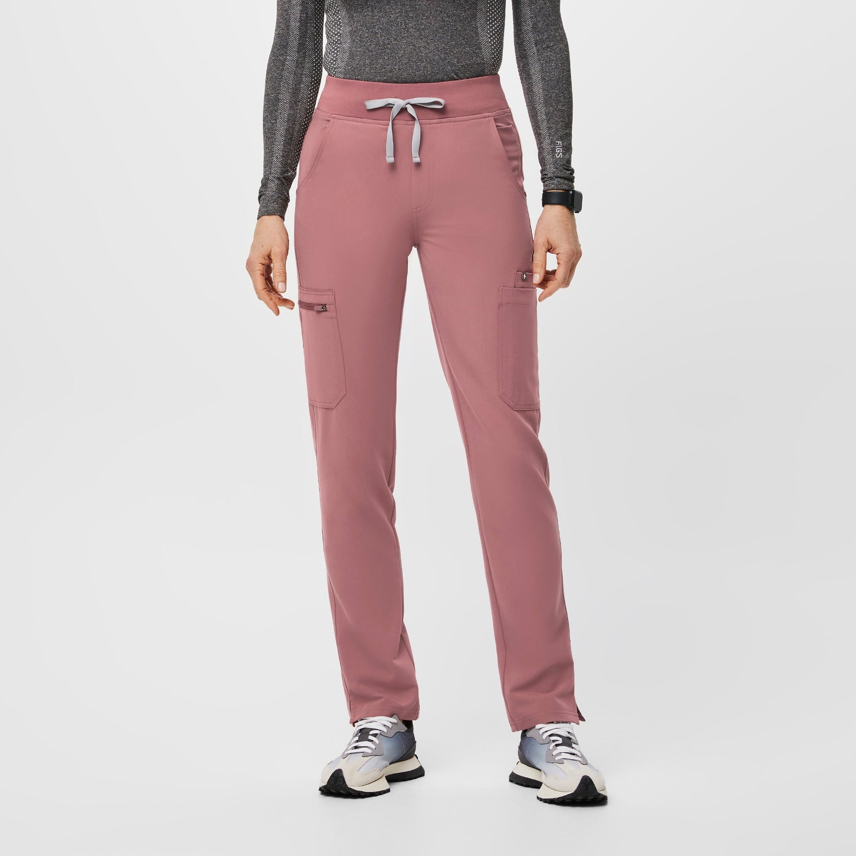Yola High-Rise Slim Scrub Pant™ - Mauve