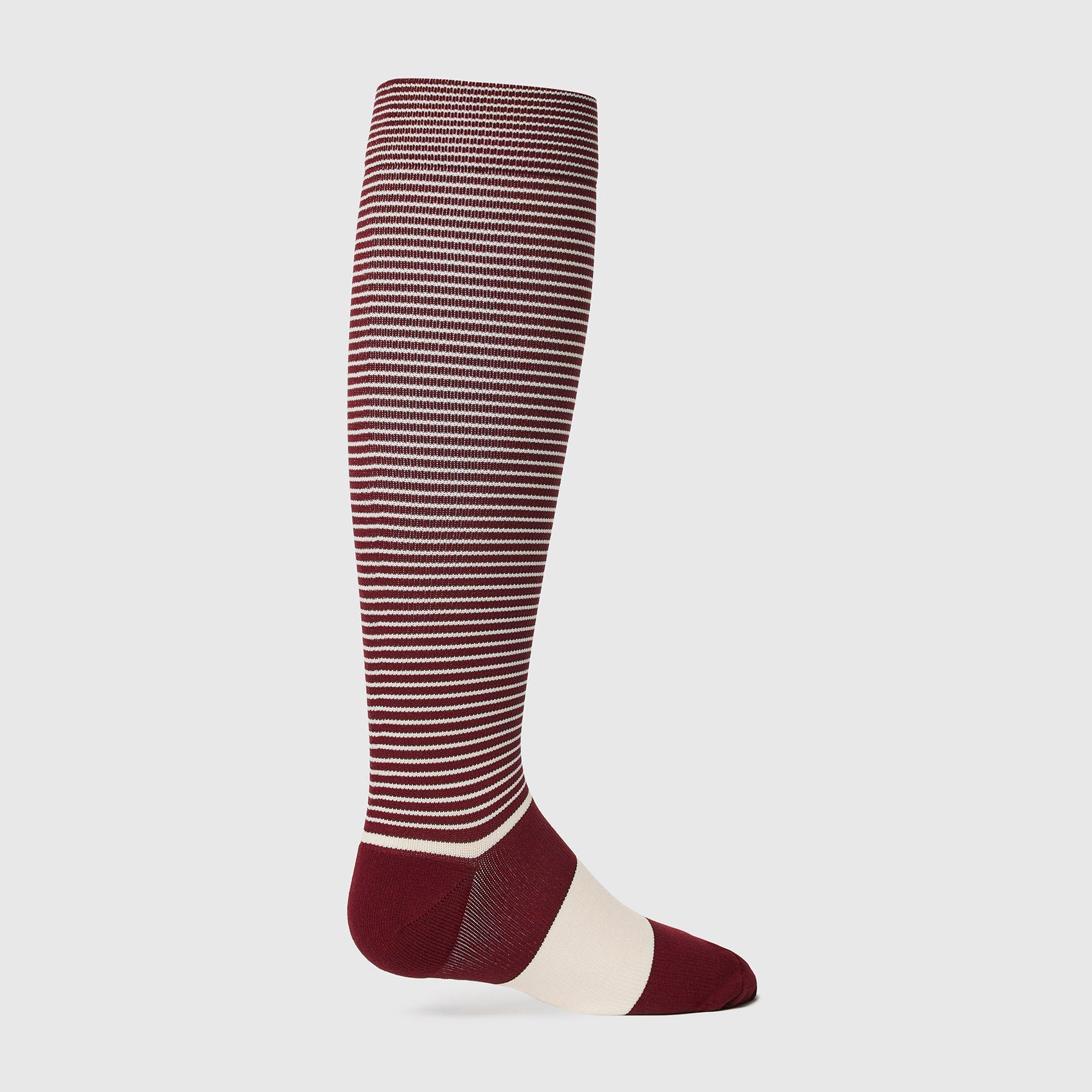 FIGS Compression Socks - Double Stripe/Burgundy