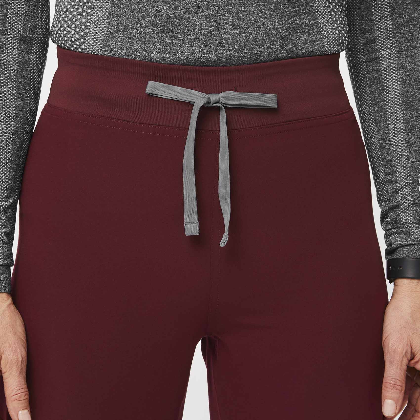 Livingston High-Rise Straight-Leg Scrub Pant™ - Burgundy
