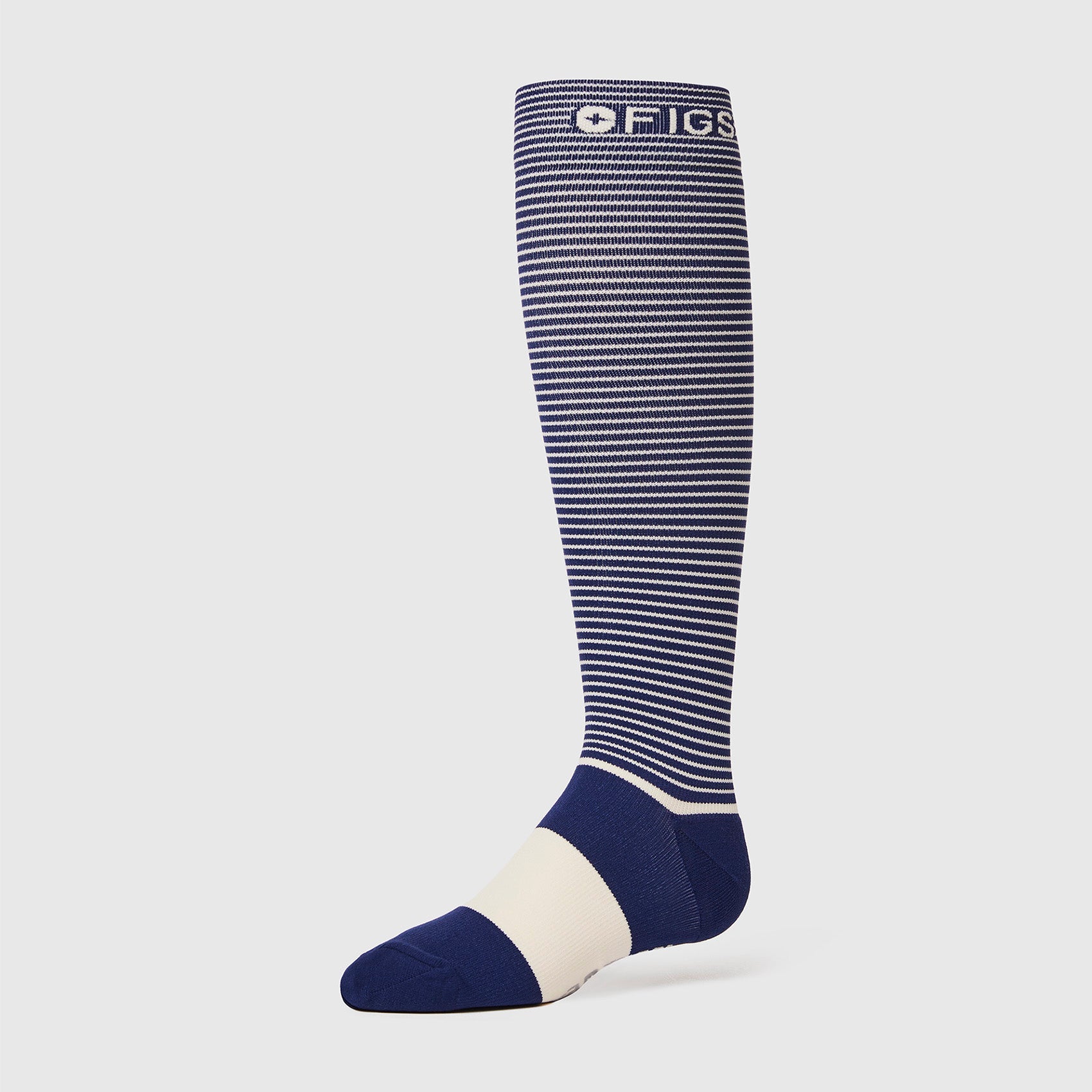 FIGS Compression Socks - Double Stripe/Navy
