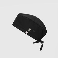FIGS Scrub Cap With Buttonholes - Black