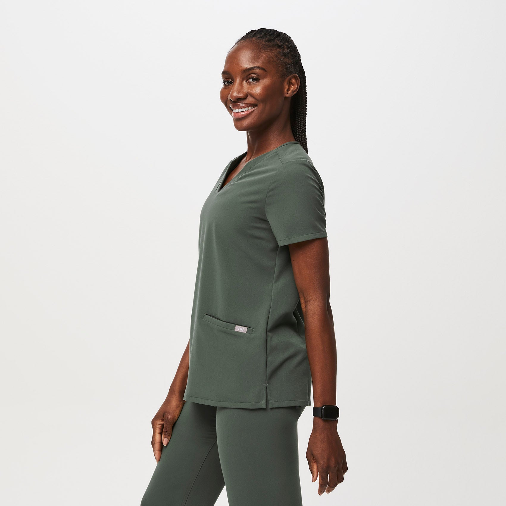 Casma Scrub Top™ - Moss