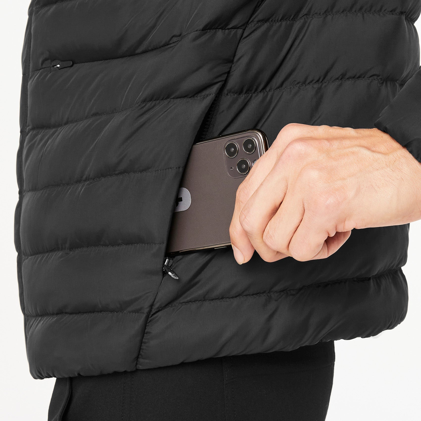 Packable Puffer Jacket - Black