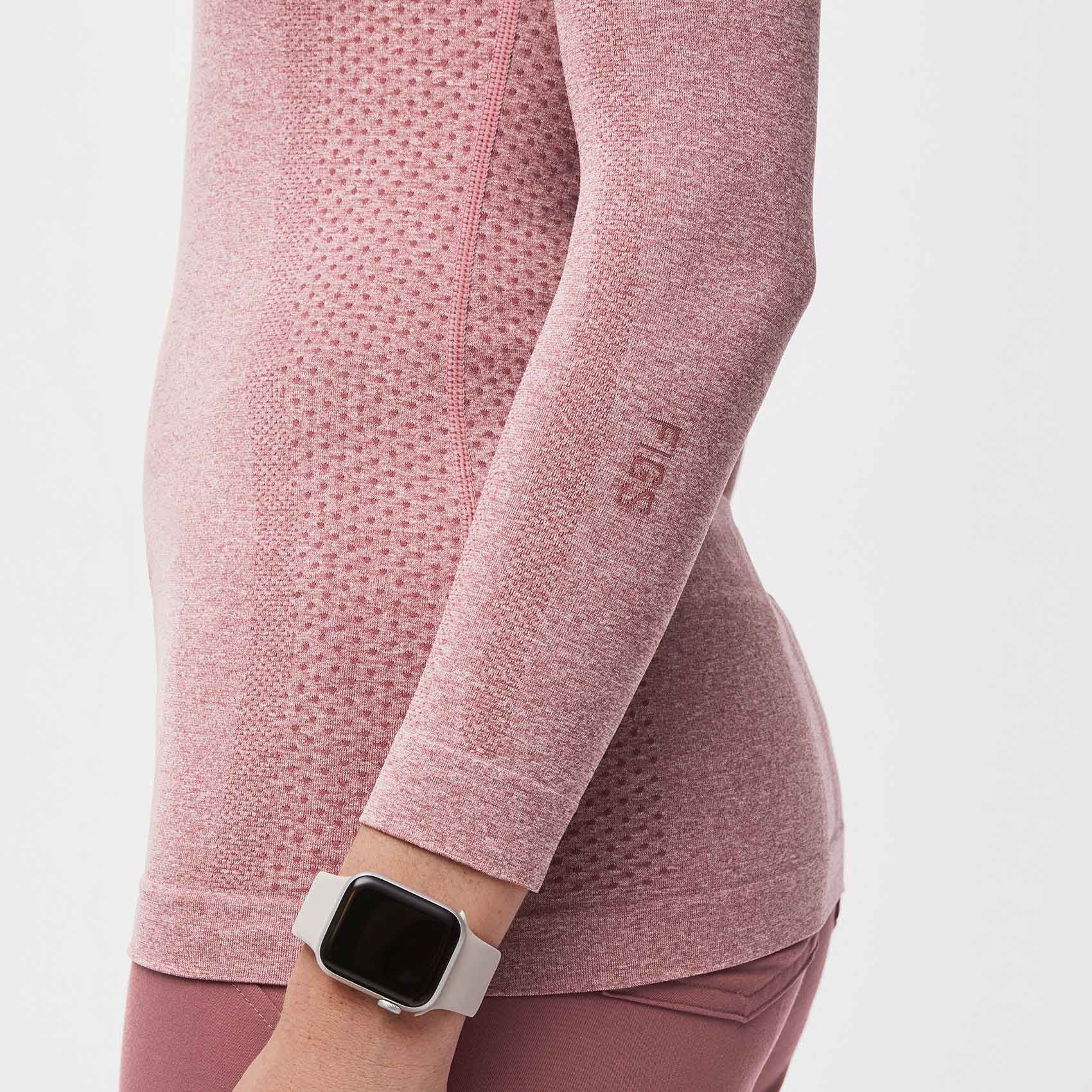 Salta Seamless Long-Sleeve Underscrub - Mauve