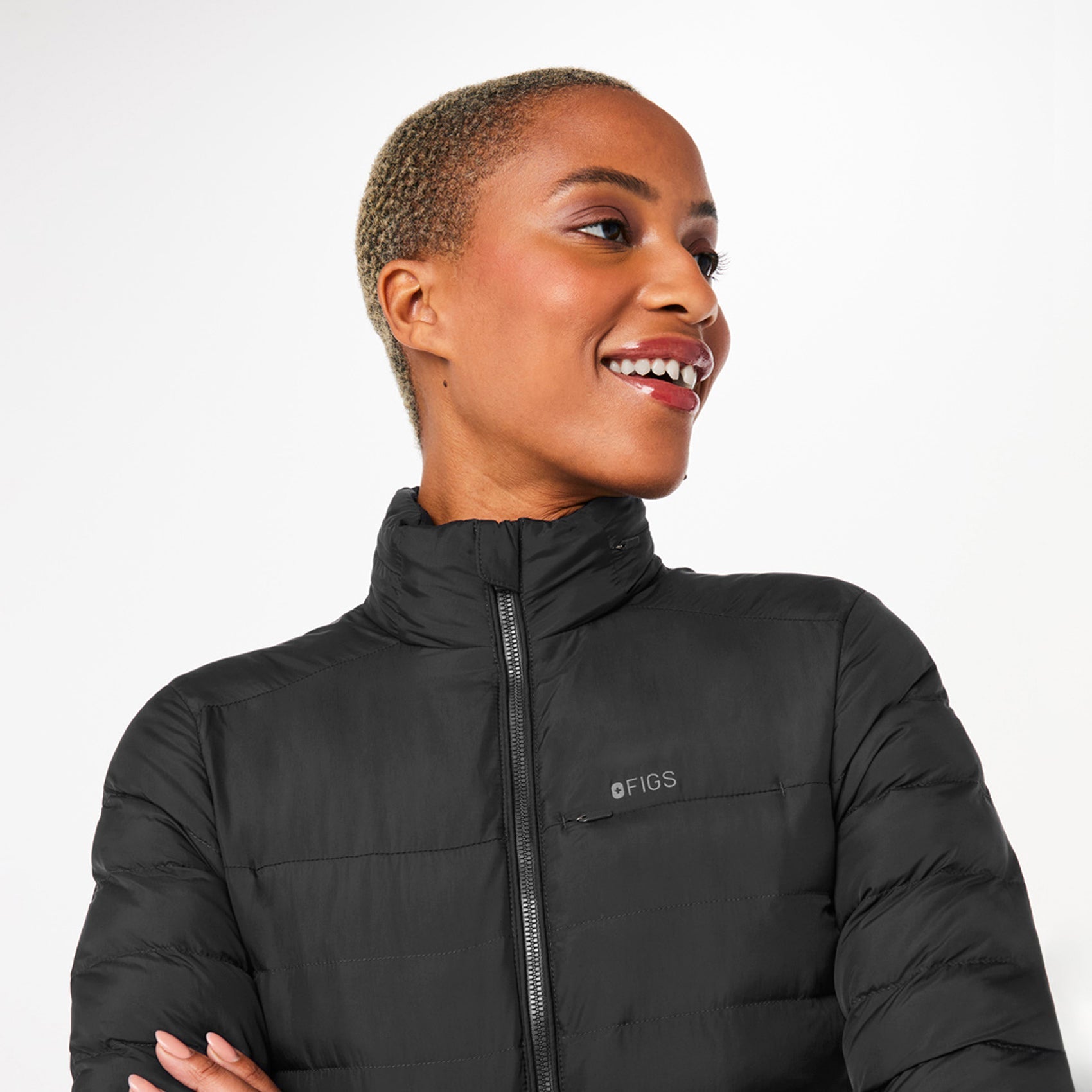 Packable Puffer Jacket - Black