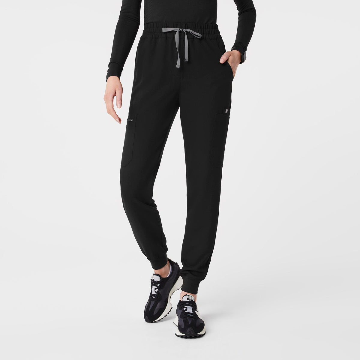 Uman High-Rise Jogger Scrub Pant - Black