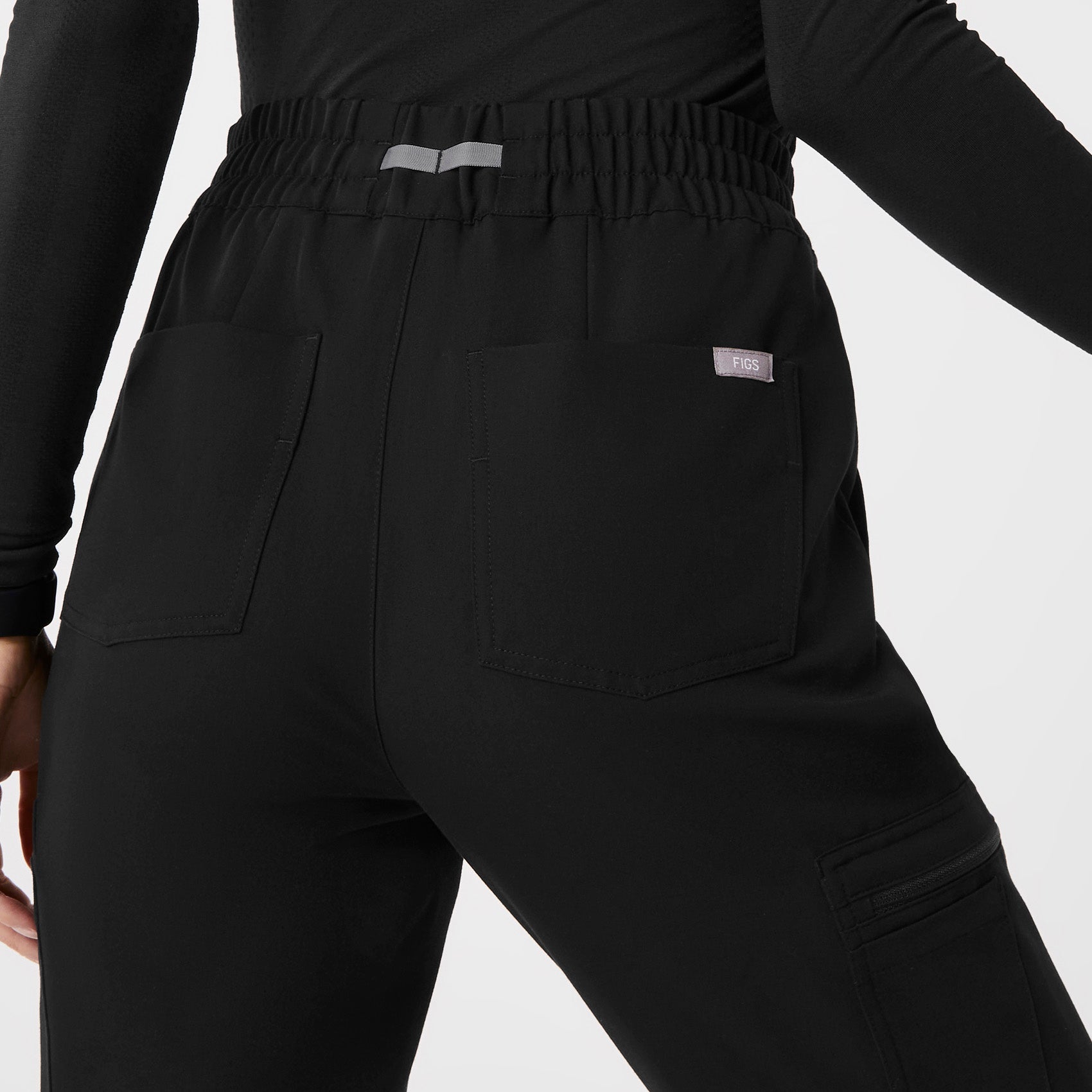 Uman High-Rise Jogger Scrub Pant - Black