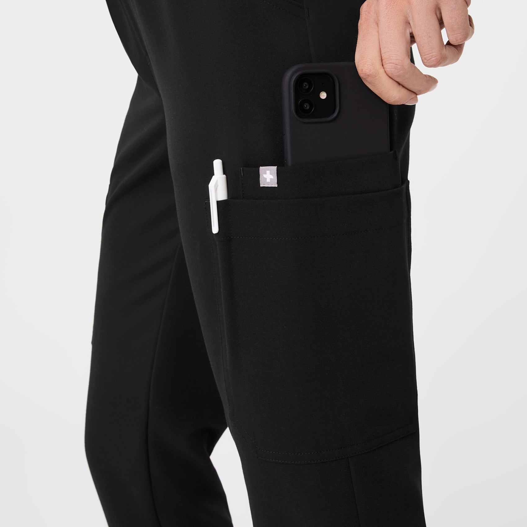 Uman High-Rise Jogger Scrub Pant - Black