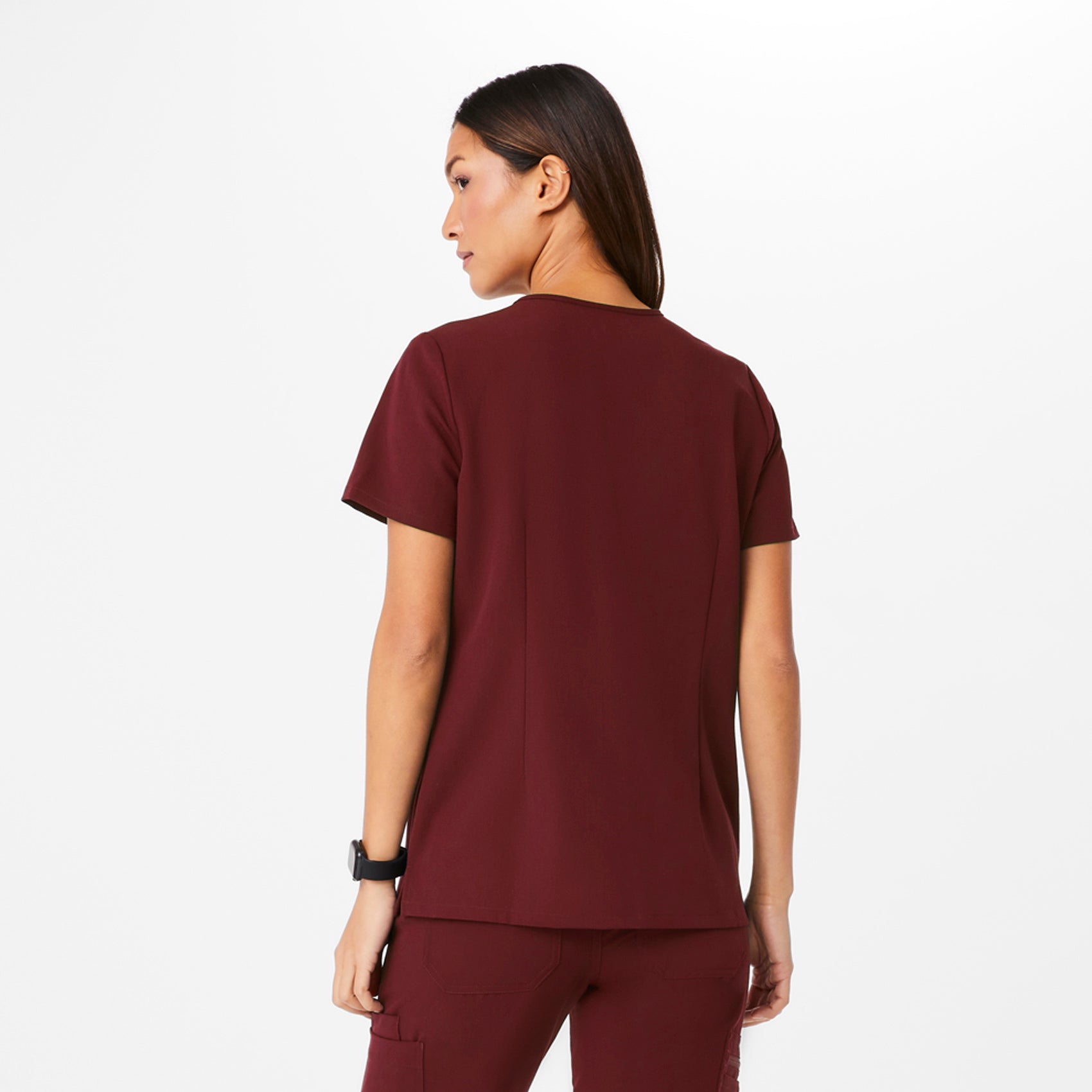 Casma Scrub Top™ - Burgundy