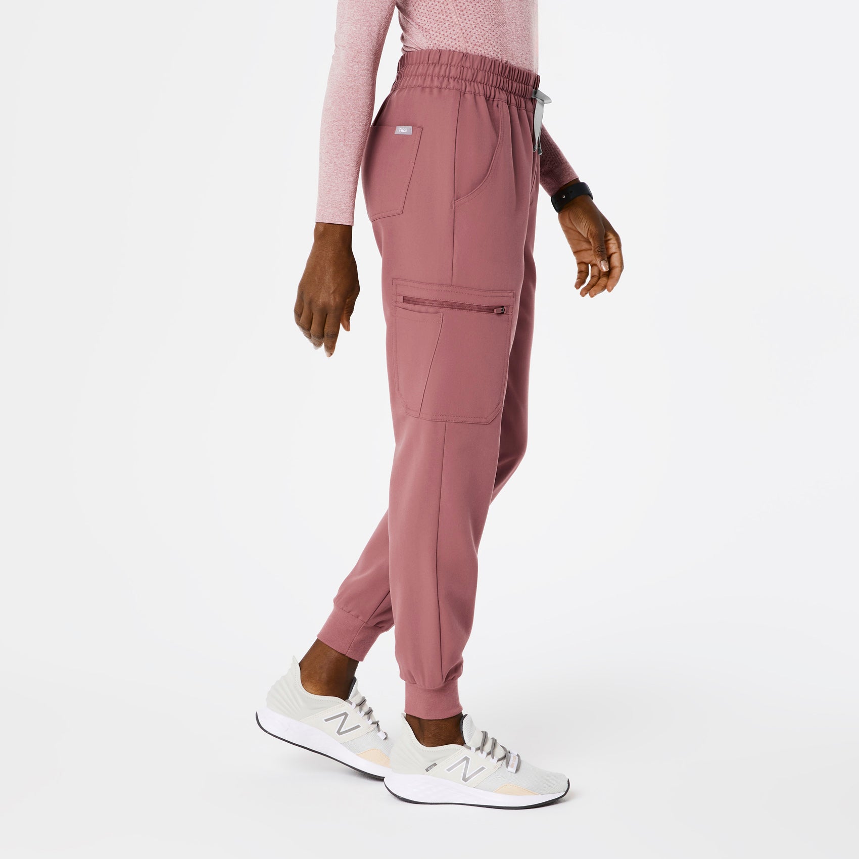 Uman High-Rise Jogger Scrub Pant - Mauve