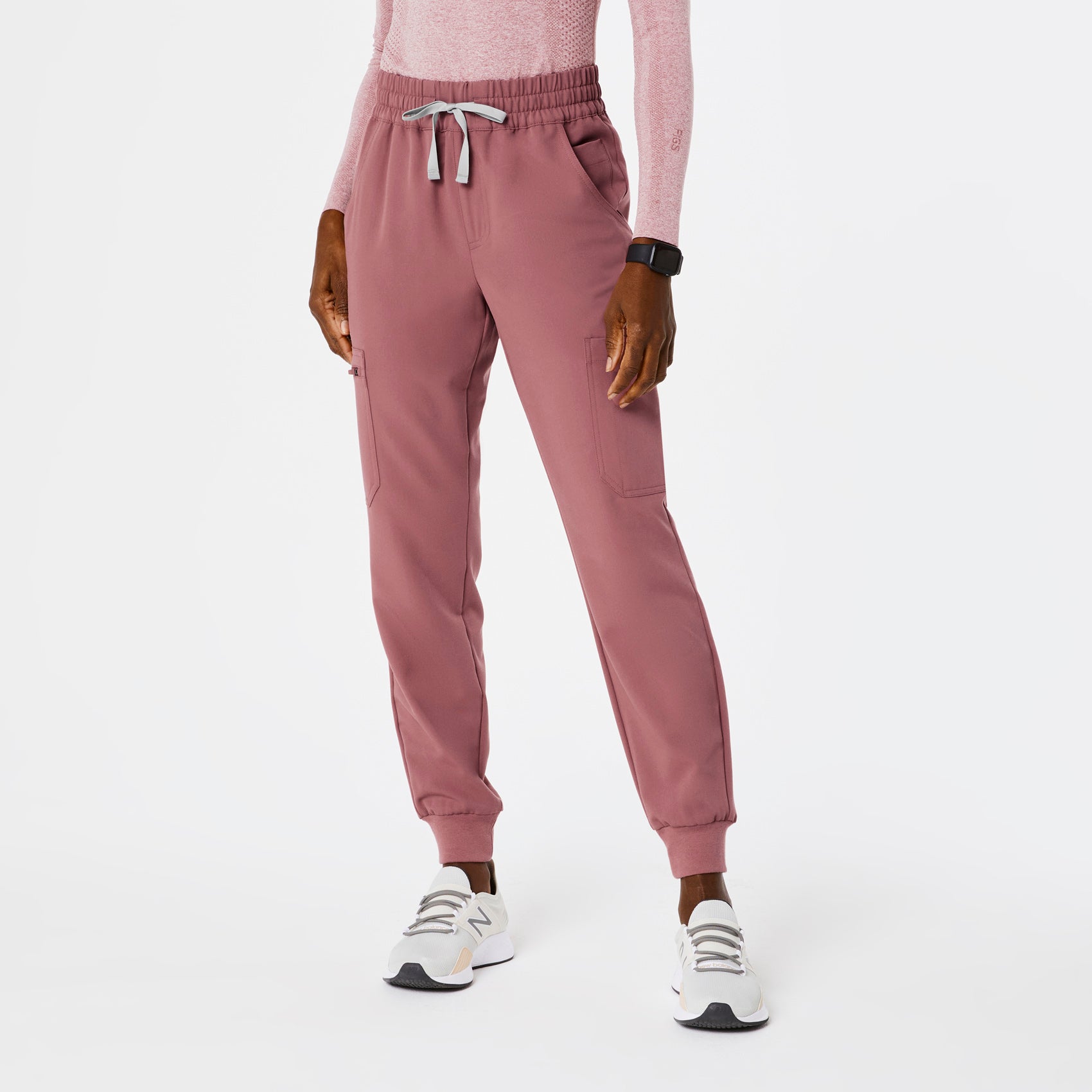 Uman High-Rise Jogger Scrub Pant - Mauve