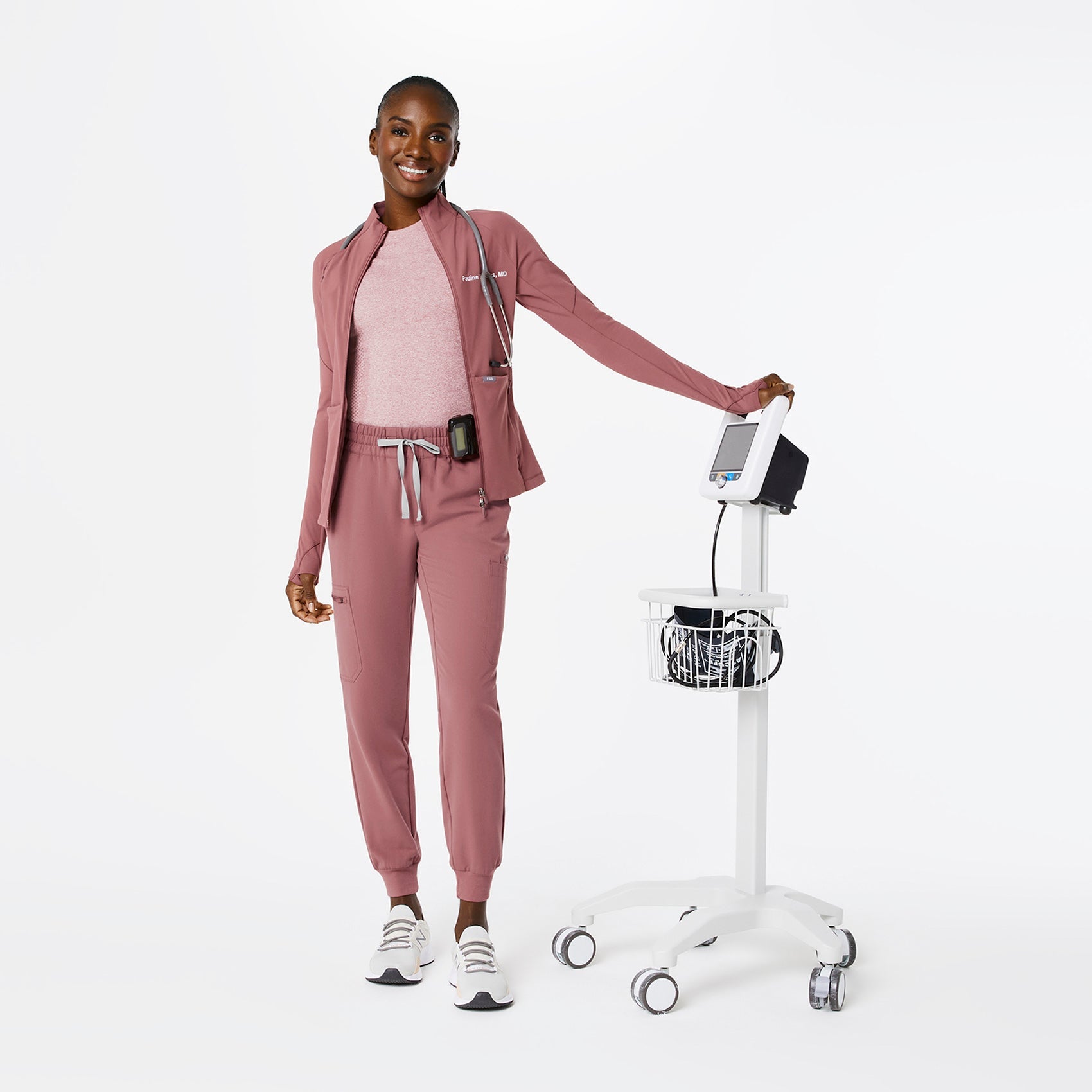 Uman Jogger Scrub Pant - Mauve