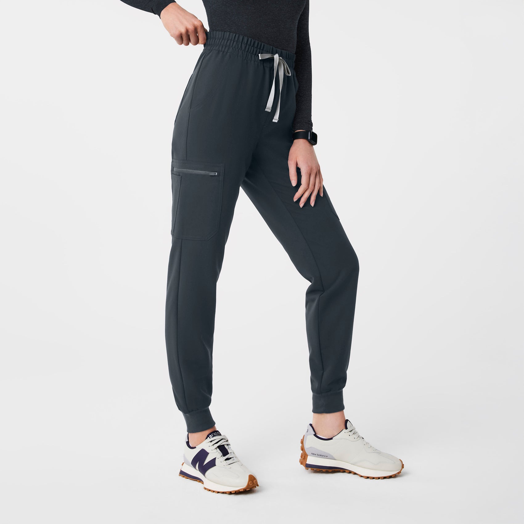 Uman High-Rise Jogger Scrub Pant - Dark Harbor