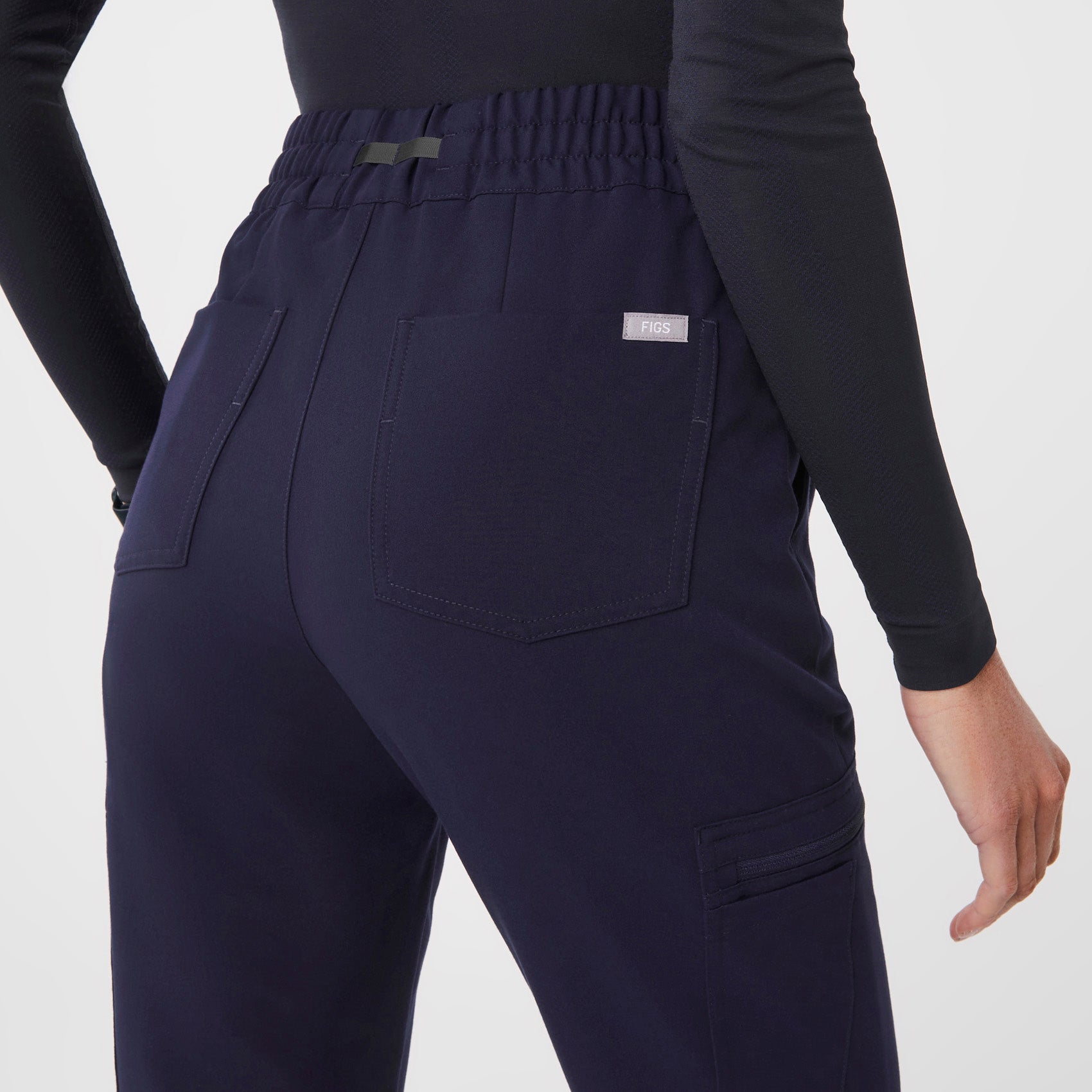 Uman High-Rise Jogger Scrub Pant - Navy