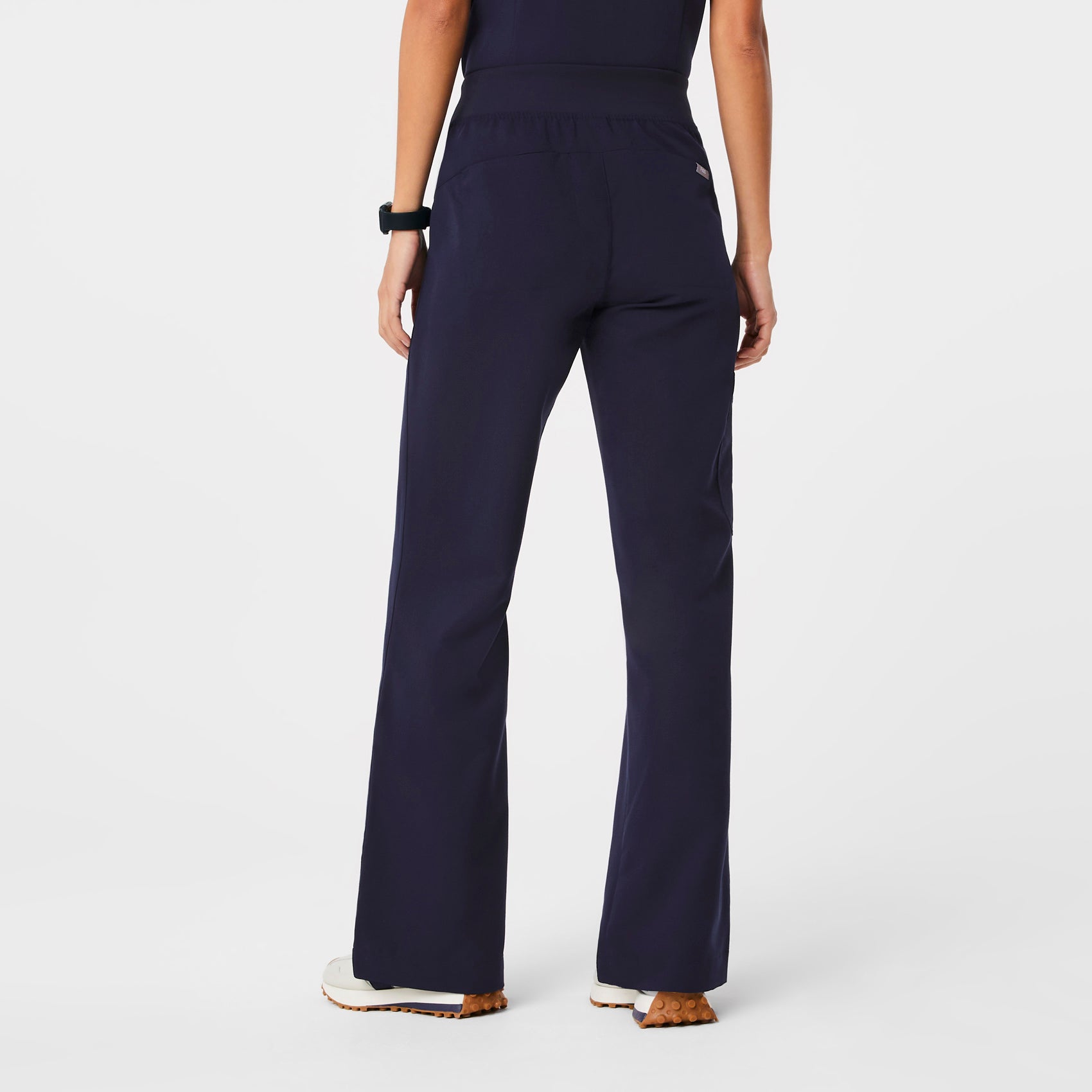Isabel High-Rise Wide-Leg Scrub Pant - Navy