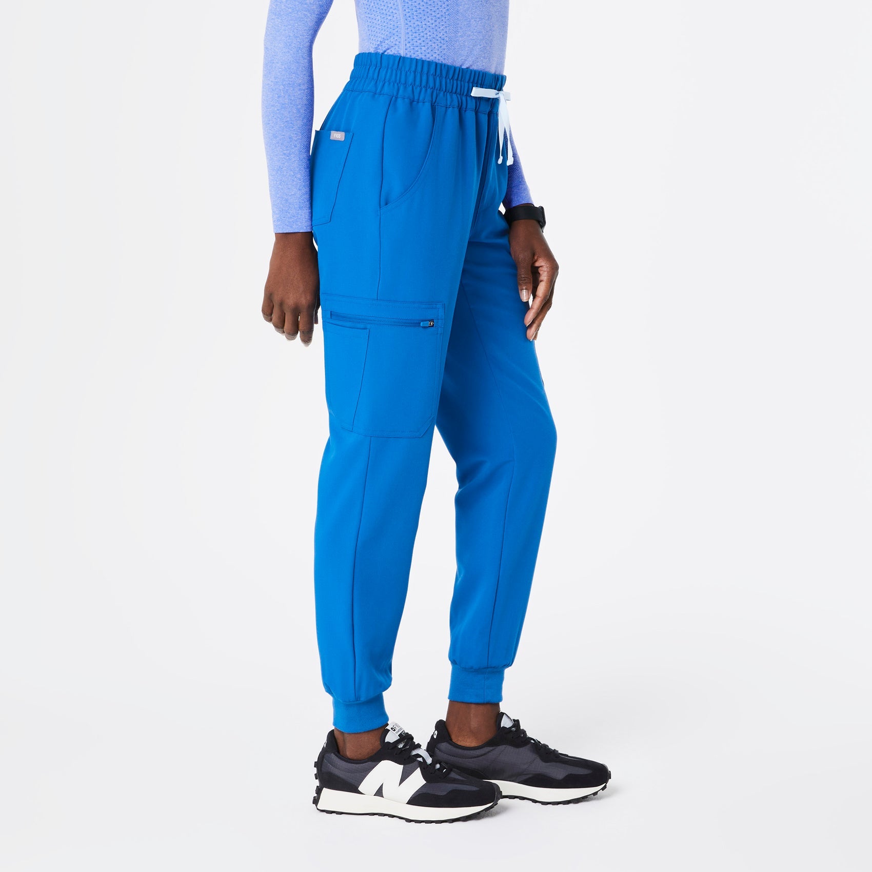 Uman High-Rise Jogger Scrub Pant - Royal Blue