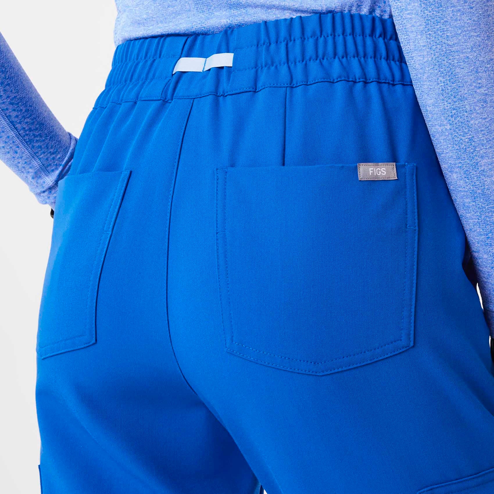 Uman High-Rise Jogger Scrub Pant - Royal Blue