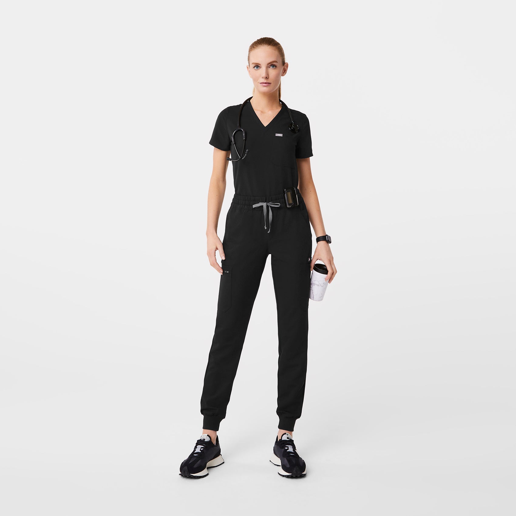 Uman Jogger Scrub Pant - Black