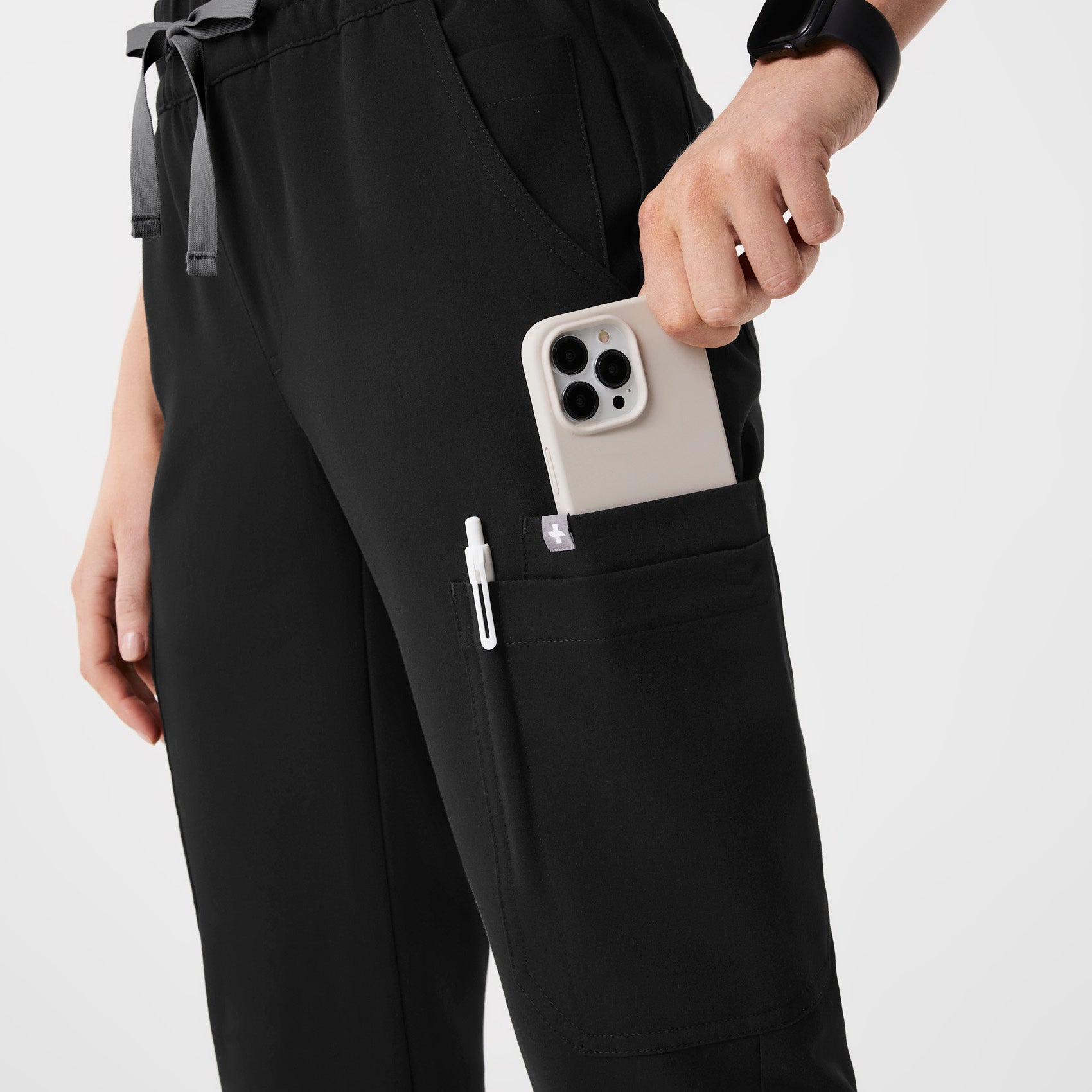 Uman Jogger Scrub Pant - Black