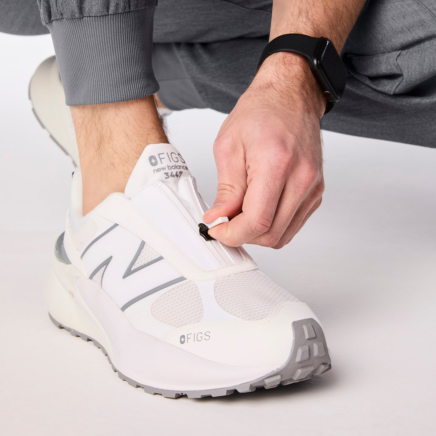 FIGS | New Balance 3447 Zip - White
