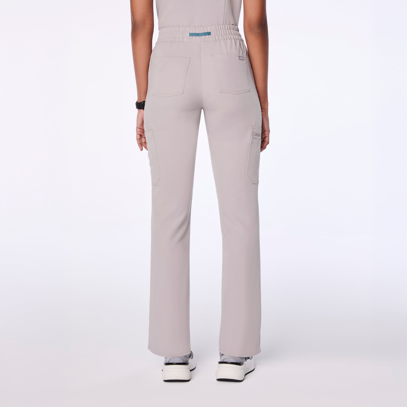 Dowa High-Rise Straight-Leg Scrub Pant - Slate