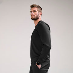 Destin Relaxed Long-Sleeve Scrub Top - Black