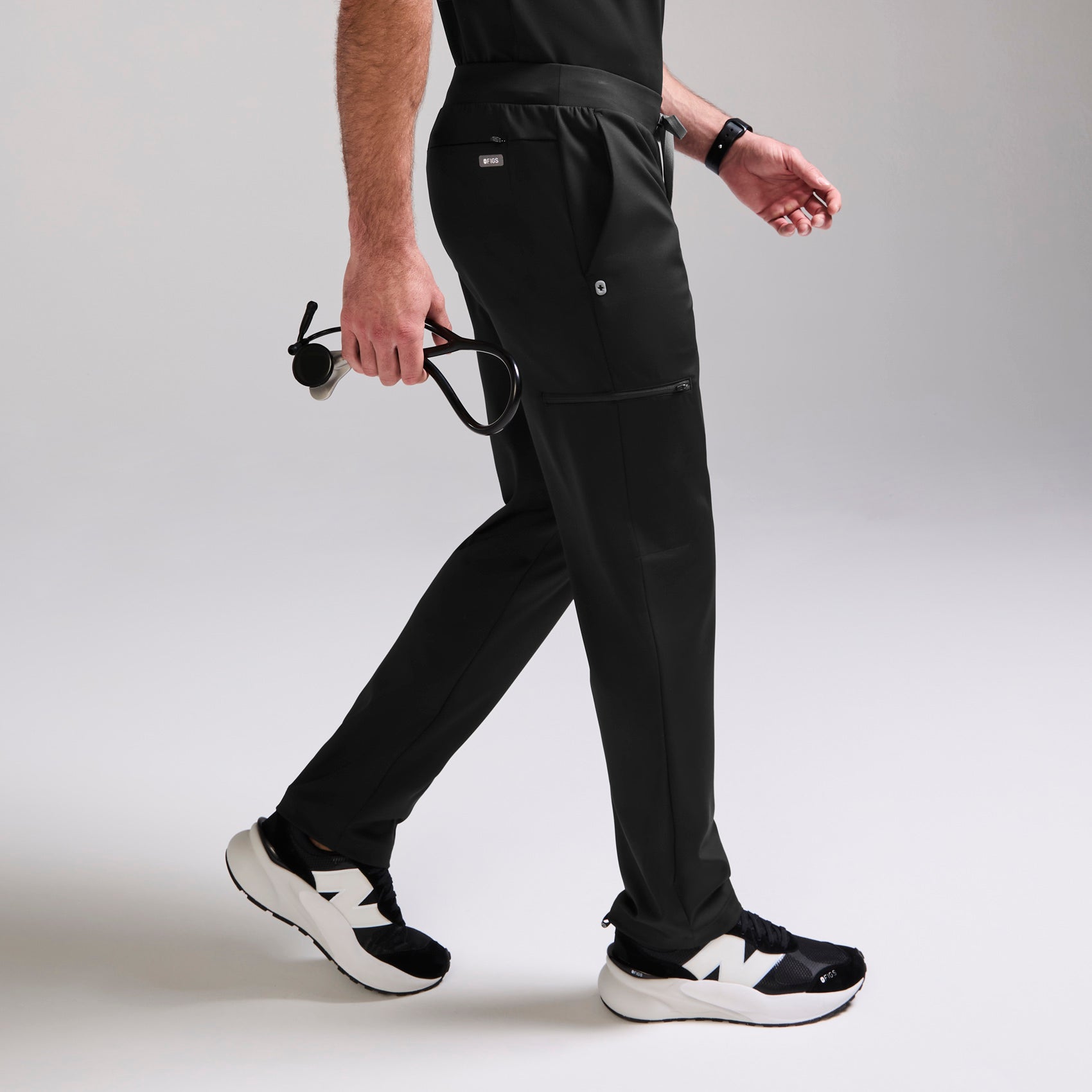 Norris Straight-Leg Scrub Pant - Black