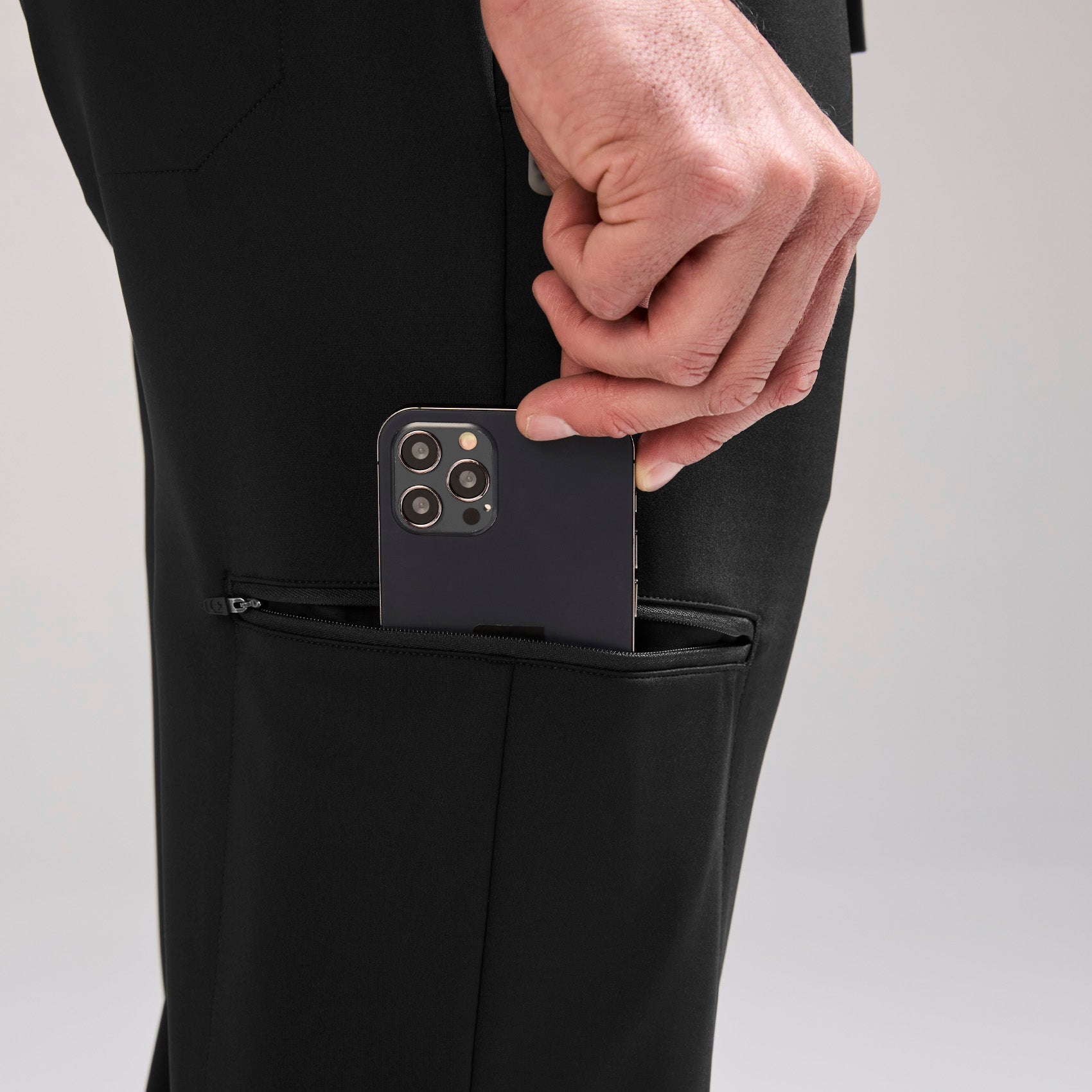 Norris Straight-Leg Scrub Pant - Black