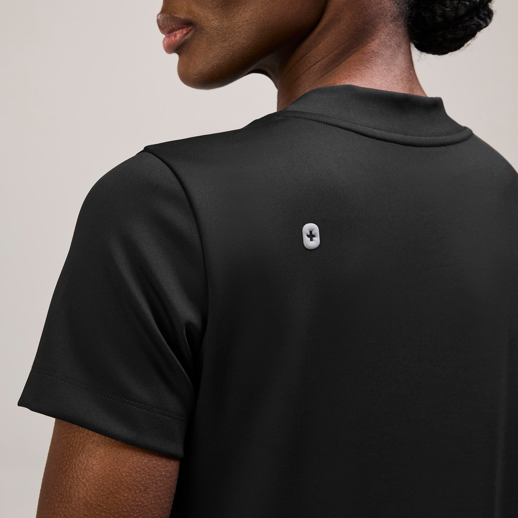 Sona Slim Scrub Top - Black