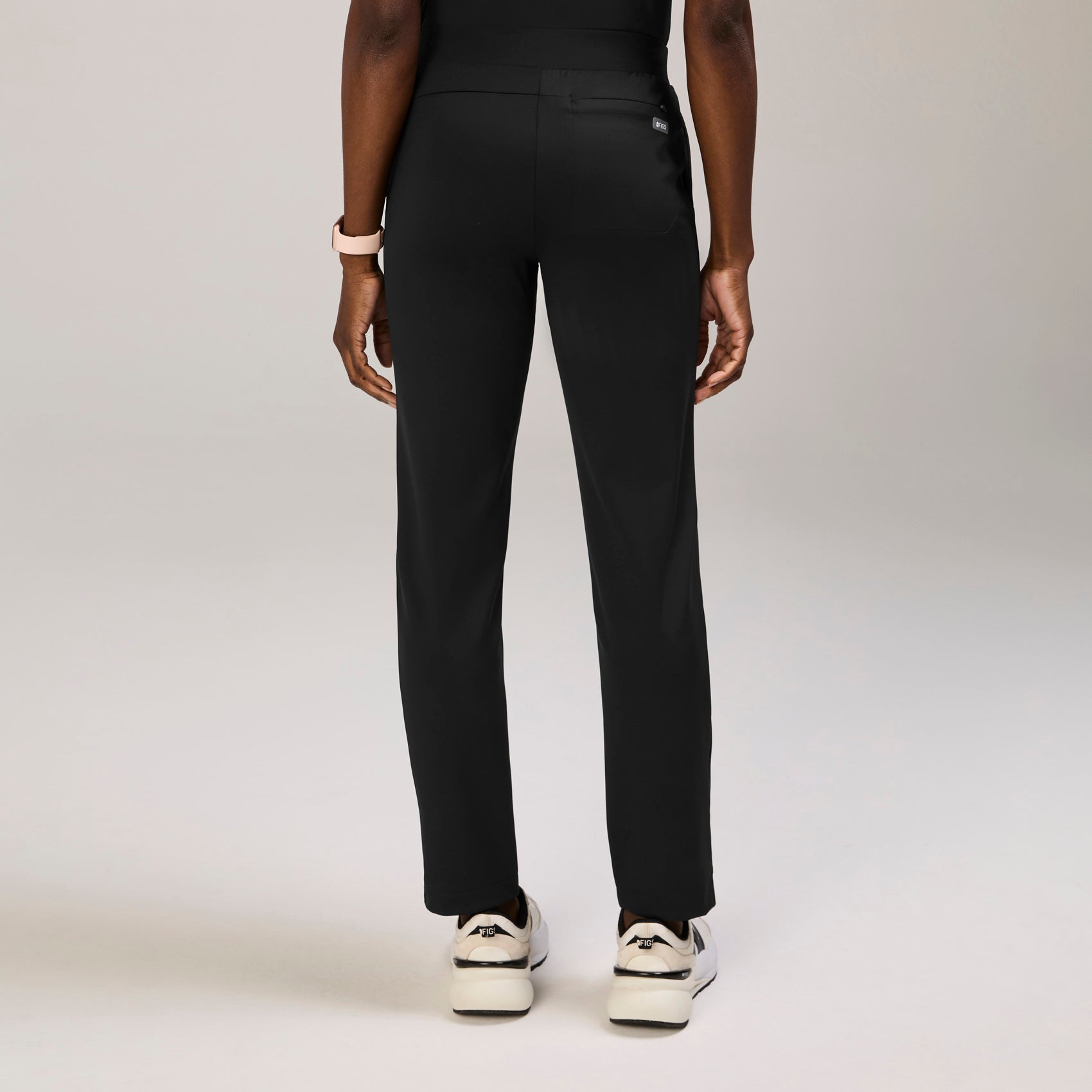 Tena Slim Tapered Scrub Pant - Black