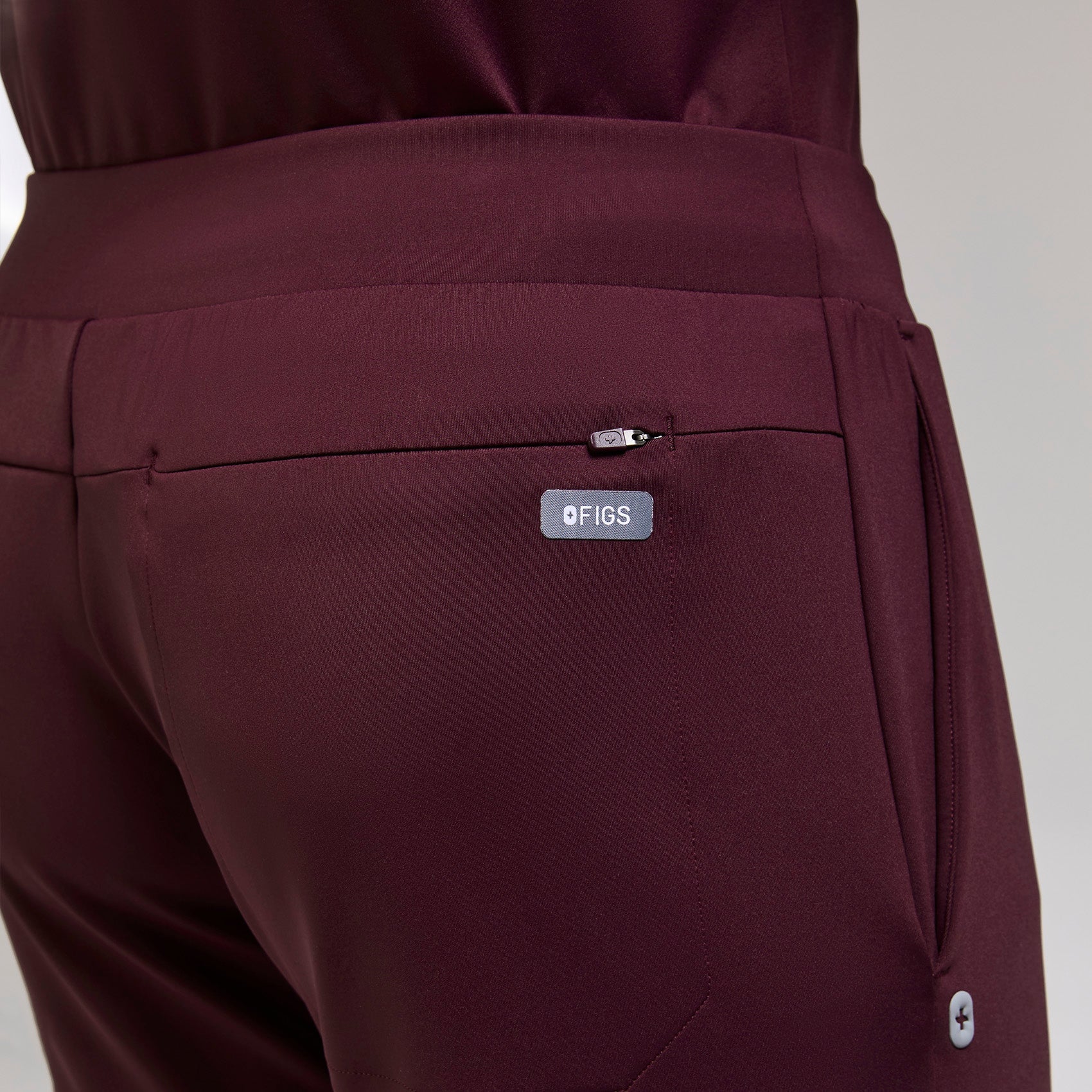 Norris Straight-Leg Scrub Pant - Burgundy