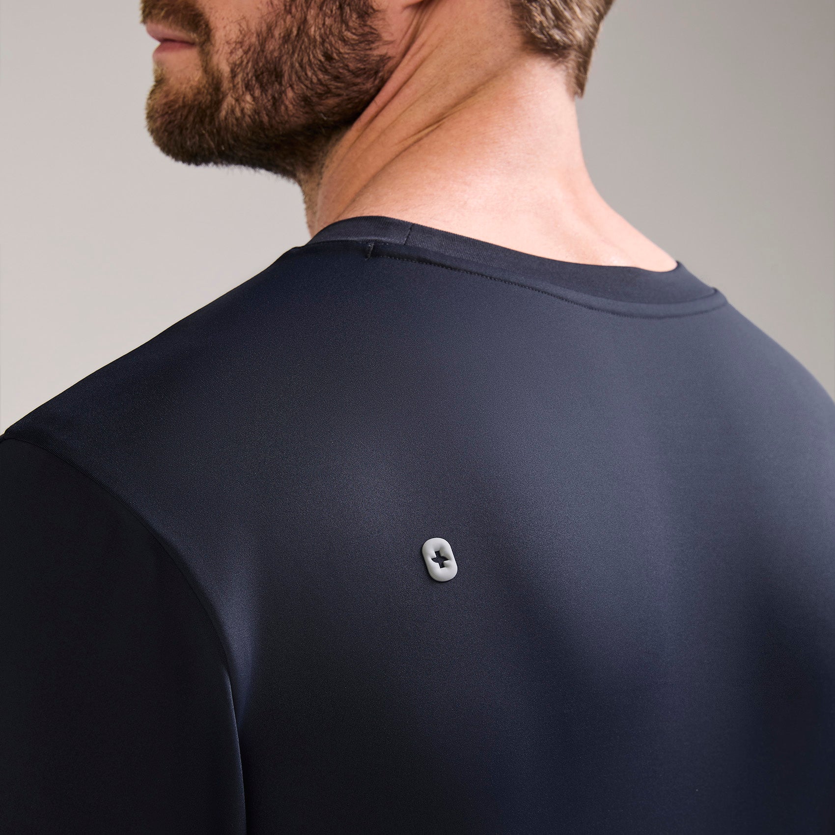 Destin Relaxed Long-Sleeve Scrub Top - Navy